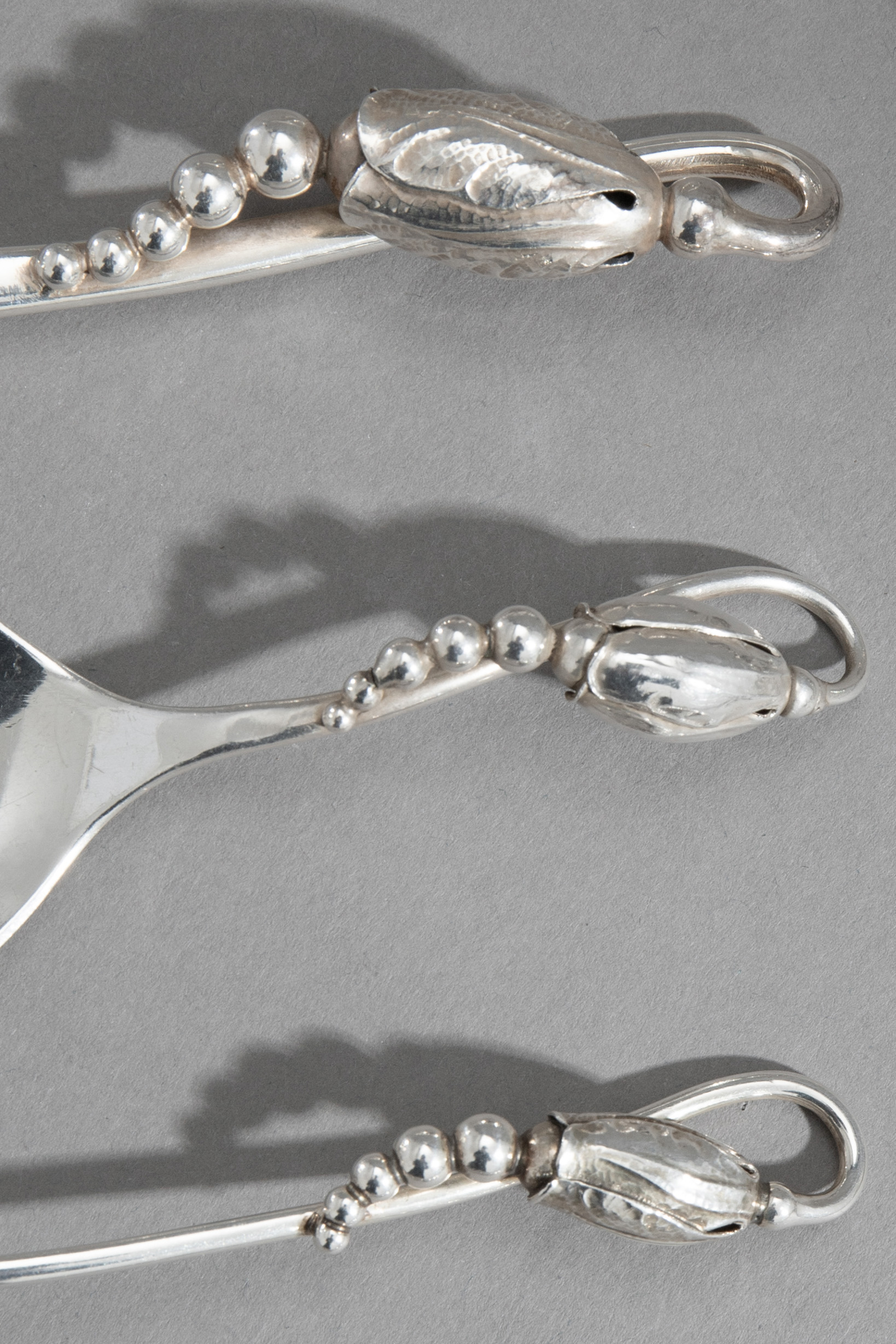 Set of silver Georg Jensen, 7 parts Magnolia/ Blossom and others - Image 3 of 5