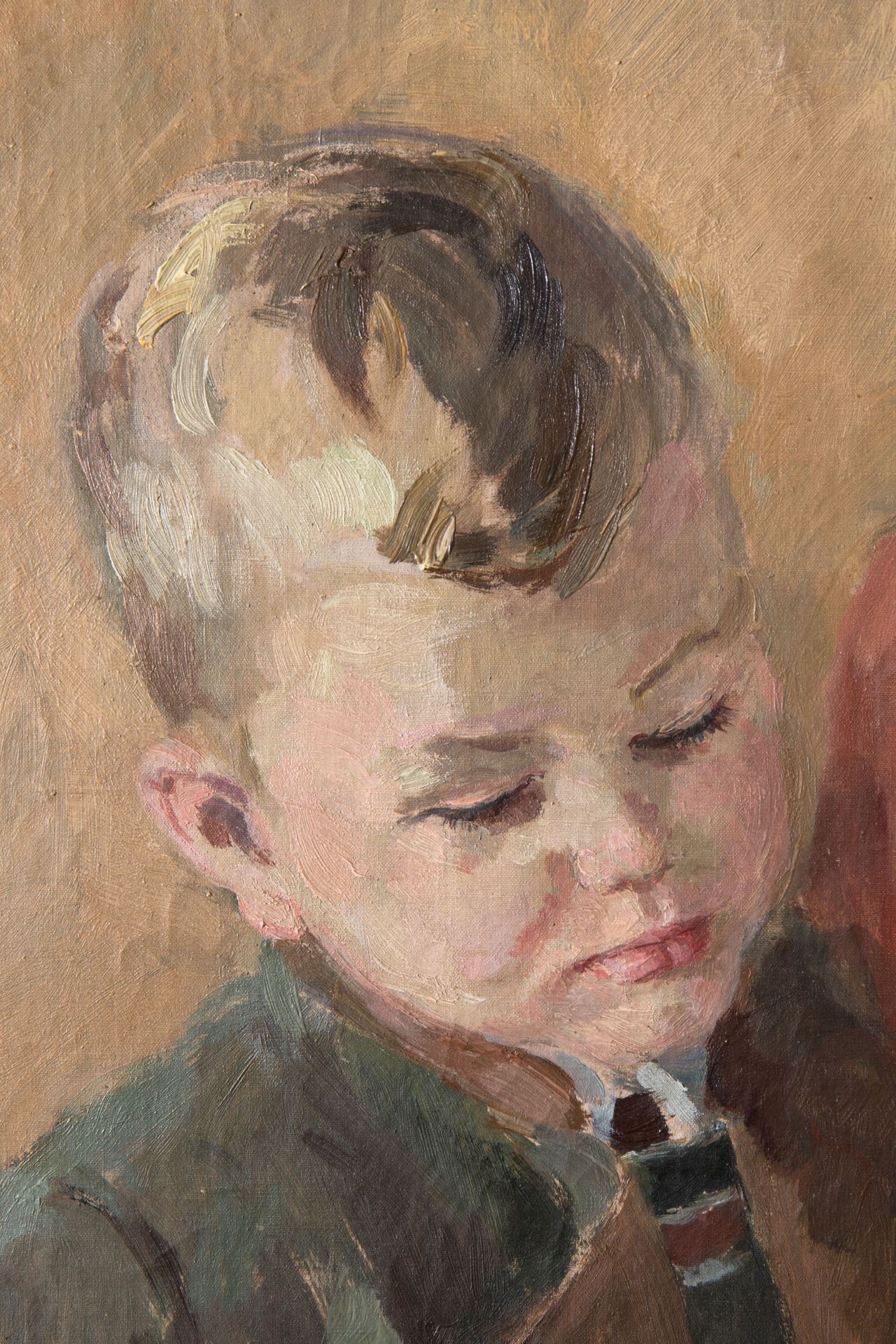 Hilde Linzen-Gebhardt, Familienbildnis/ Frau mit 2 Kindern, 1947 - Bild 6 aus 8