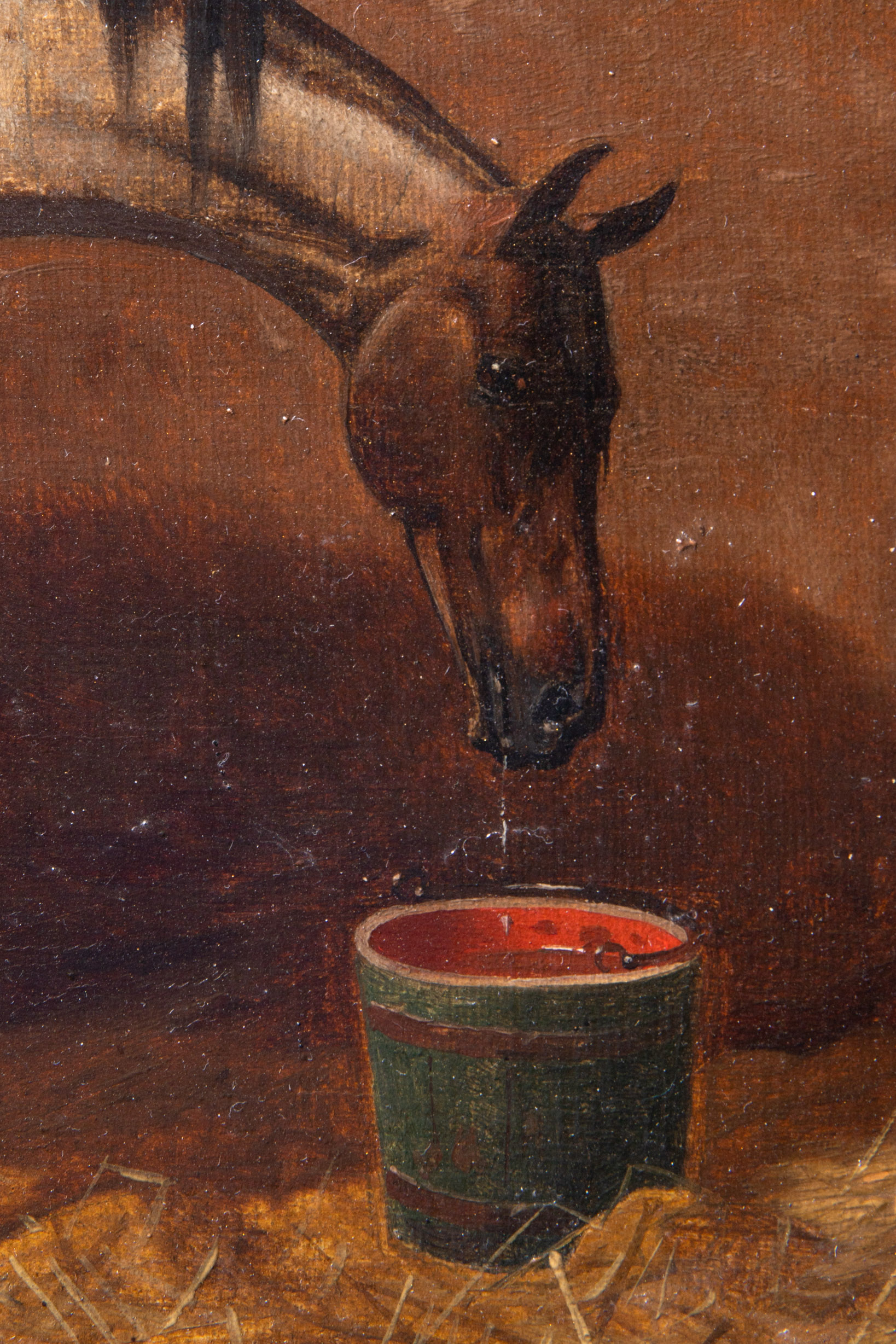 Emil Volkers, Painting, White Horse - Image 4 of 6