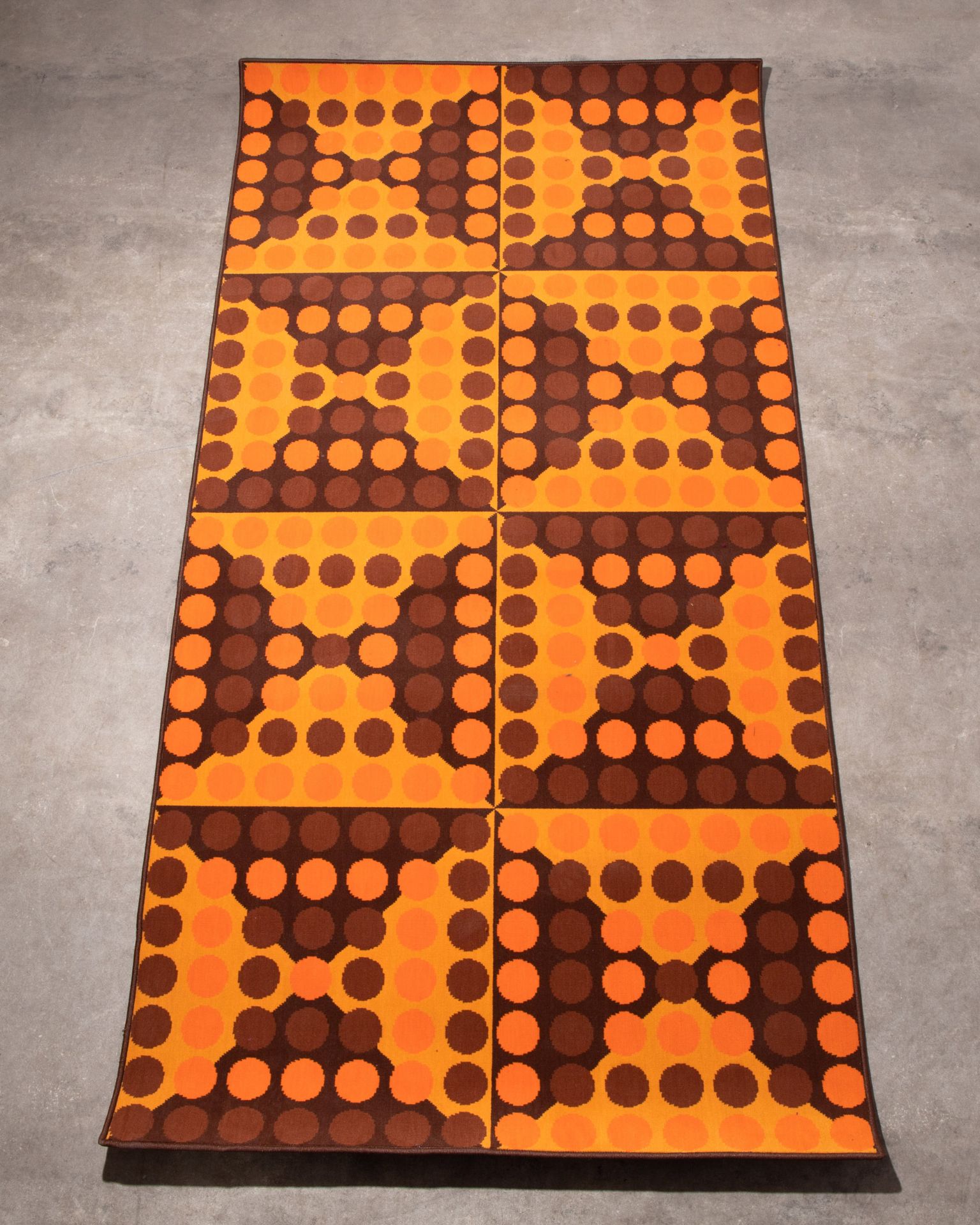 Verner Panton, Unika Vaev / Vorwerk, Carpet from the SPIEGEL canteen