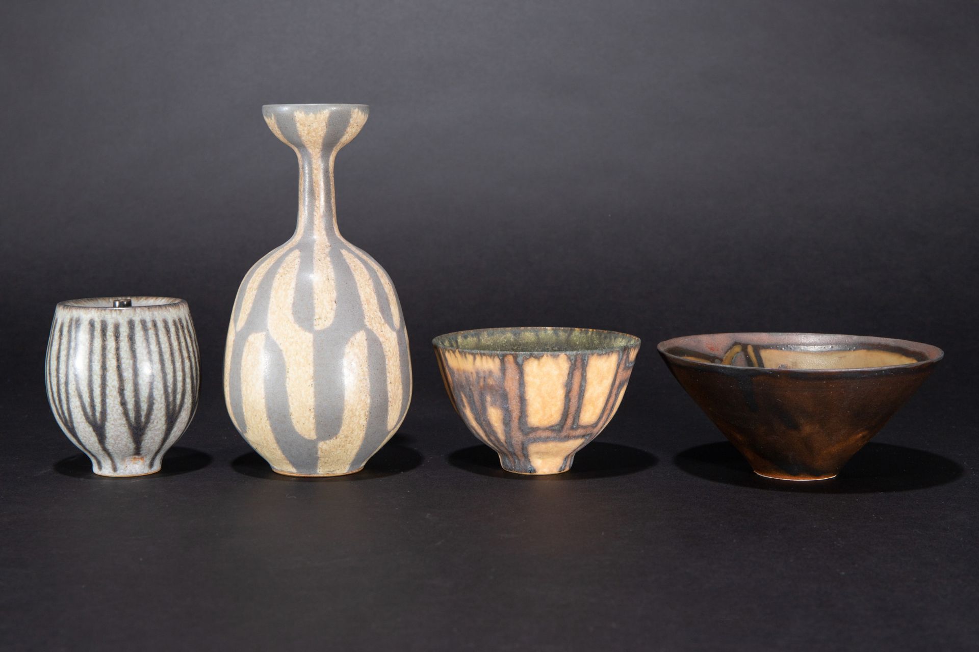 Beate Kuhn & Karl Scheid, 2 Bowls und 2 Vases - Image 3 of 6