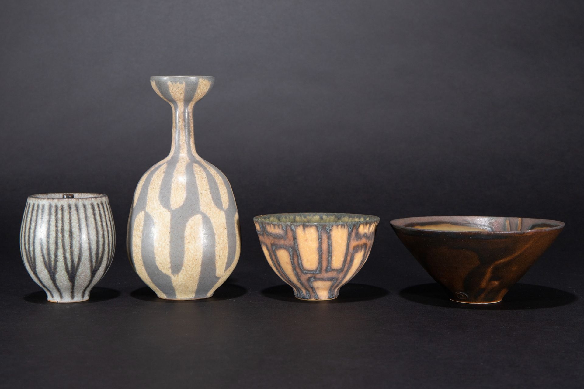 Beate Kuhn & Karl Scheid, 2 Bowls und 2 Vases - Image 2 of 6