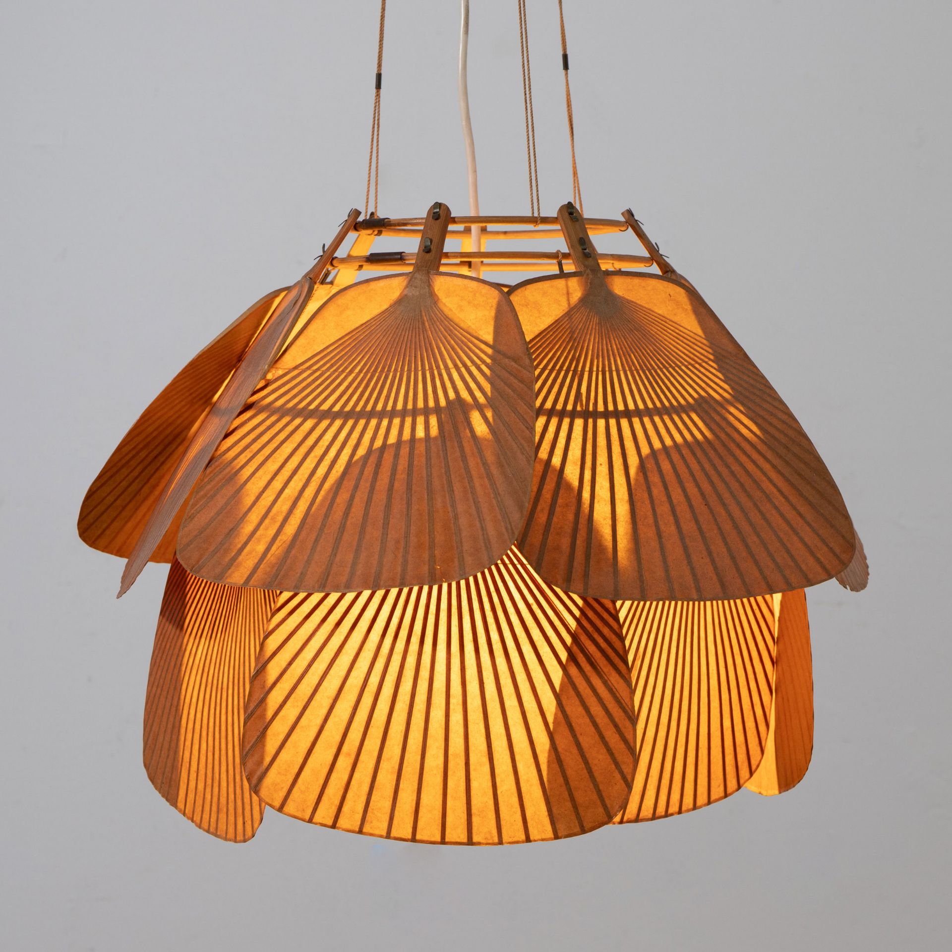 Ingo Maurer, Design M, Pendant lamp model Uchiwa - Image 2 of 9