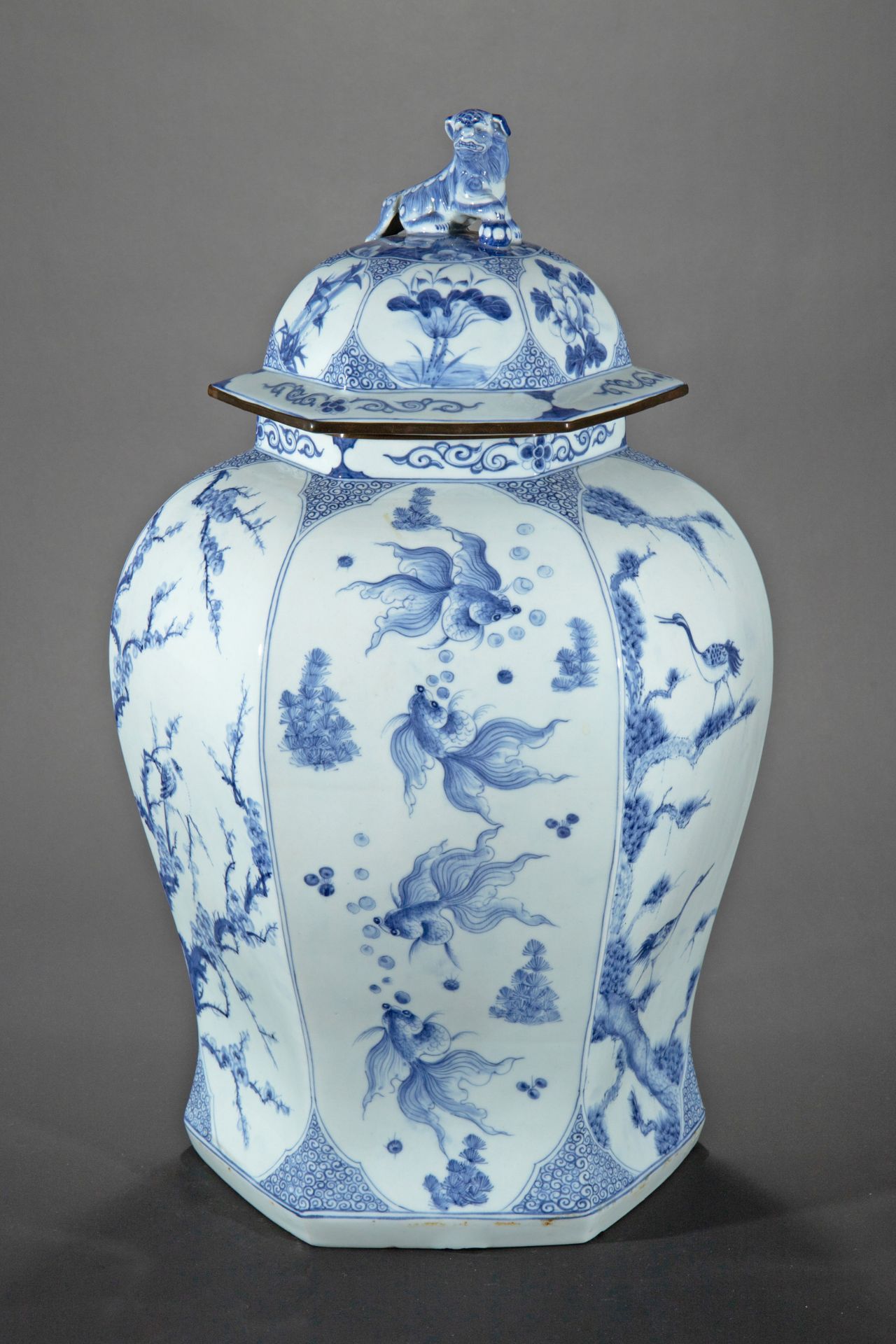 Large lidded vase, probably Korea, China, Japan