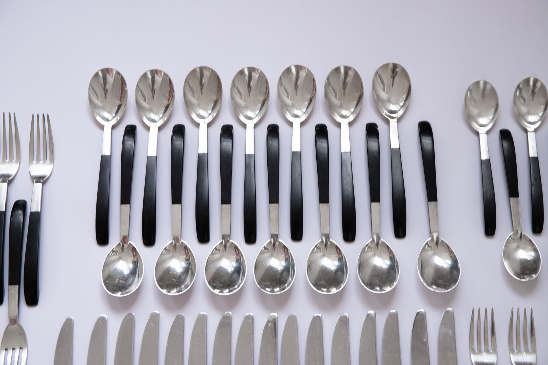 Lunt Silver Cutlery, 76 pieces, model Contrast, design Nord Bowlen - Image 8 of 11