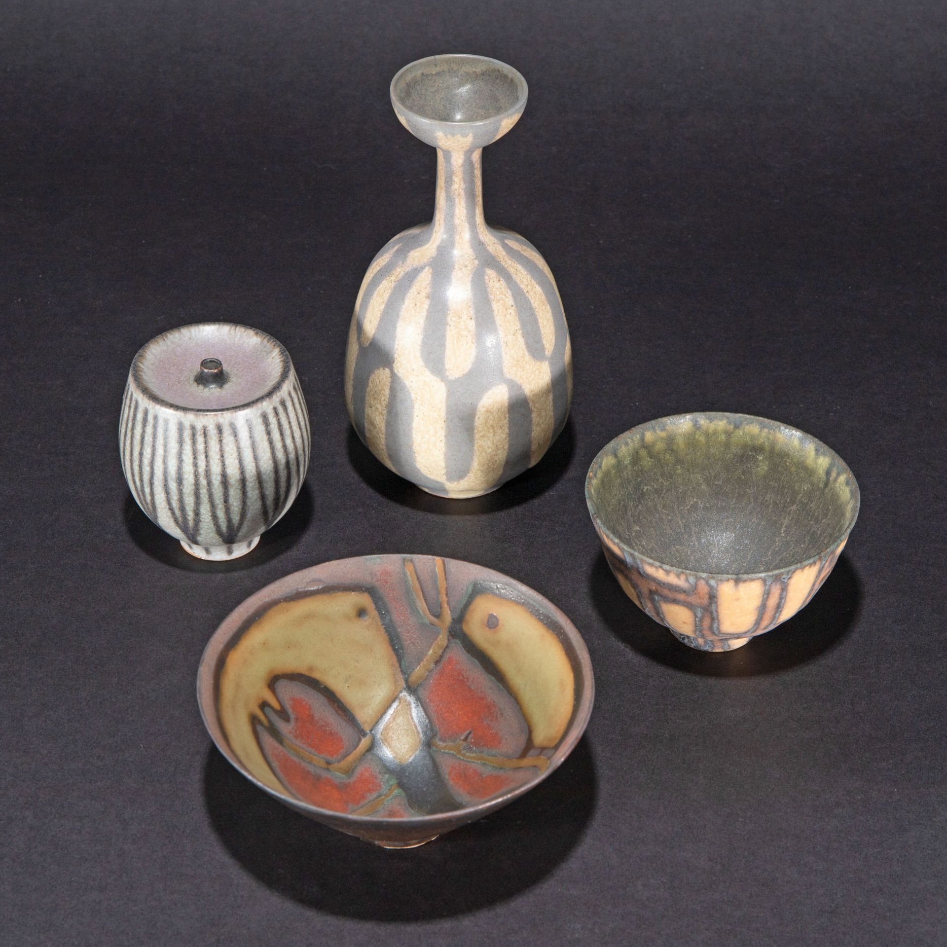 Beate Kuhn & Karl Scheid, 2 Bowls und 2 Vases