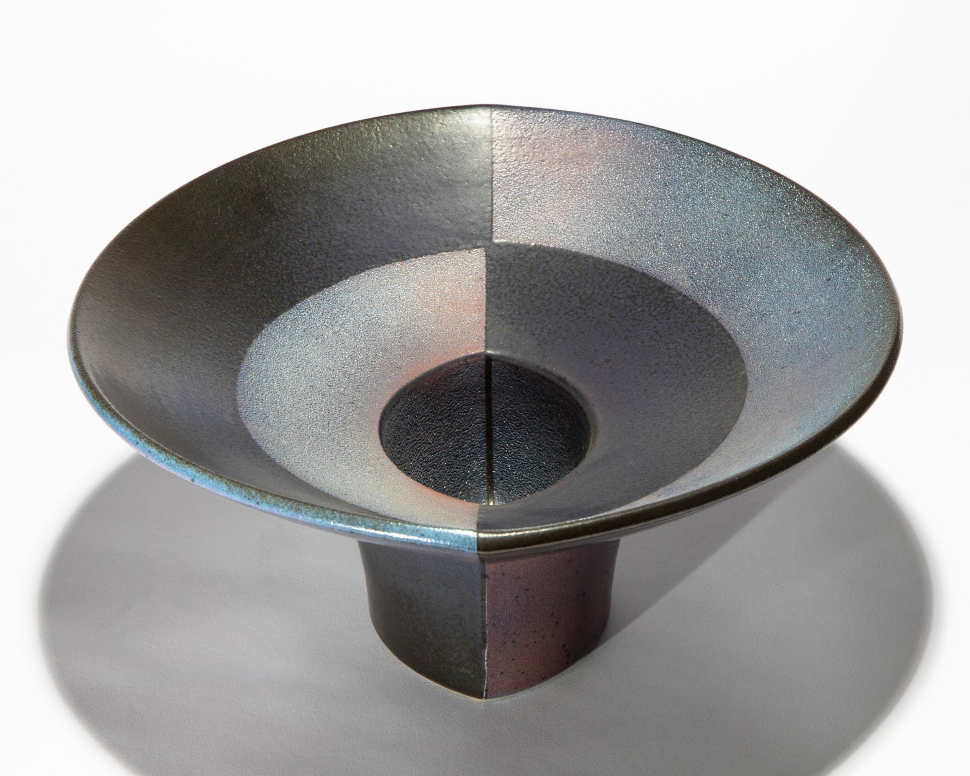 Karl Scheid, large bowl with geometric decor