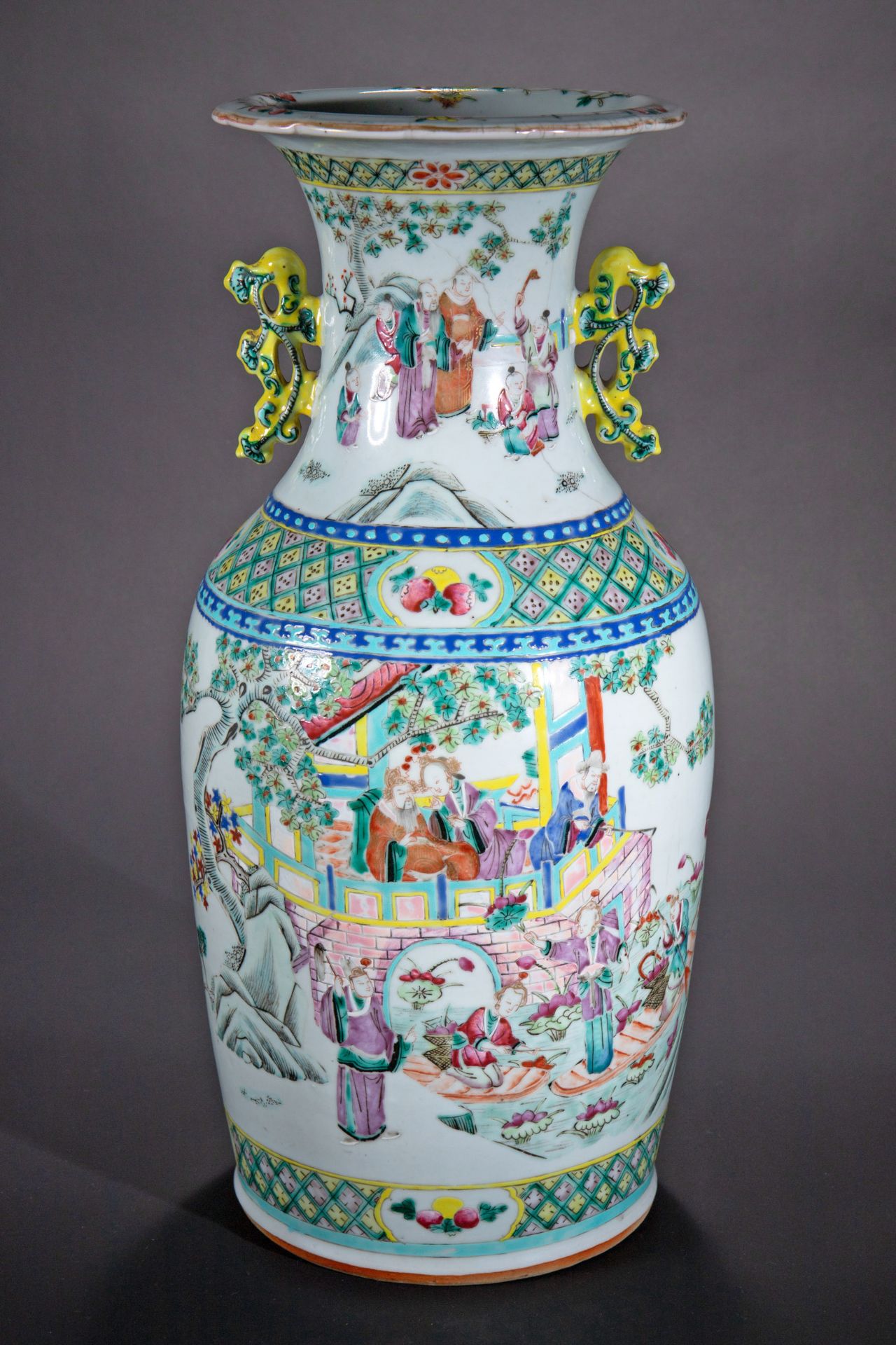 Große kaiserliche Tongzhi Vase