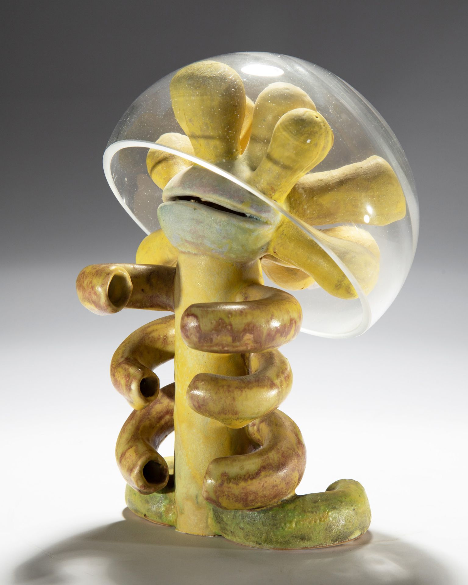 Beate Kuhn, Skulpturale Form/ Außerirdischer, Keramik und Glas