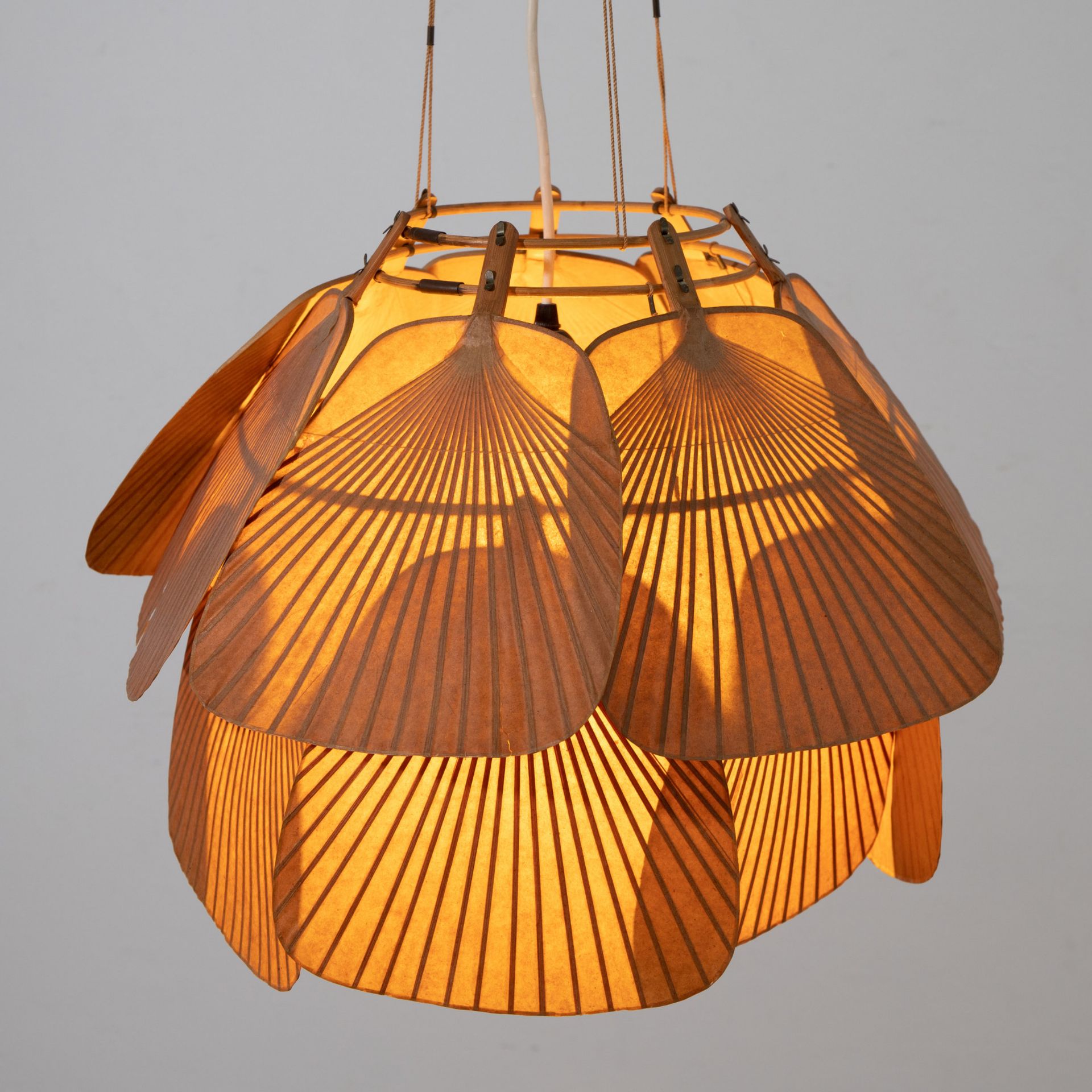 Ingo Maurer, Design M, Pendant lamp model Uchiwa - Image 3 of 9