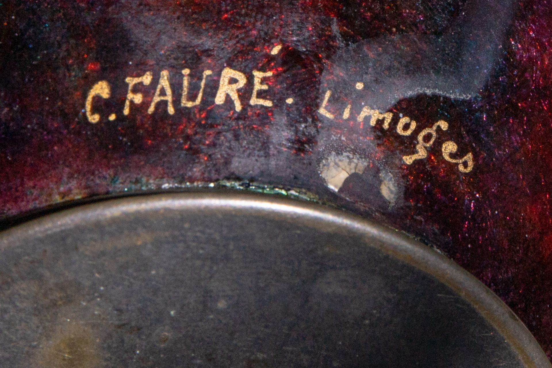 2 Camille Fauré Limoges Vasen - Bild 10 aus 11