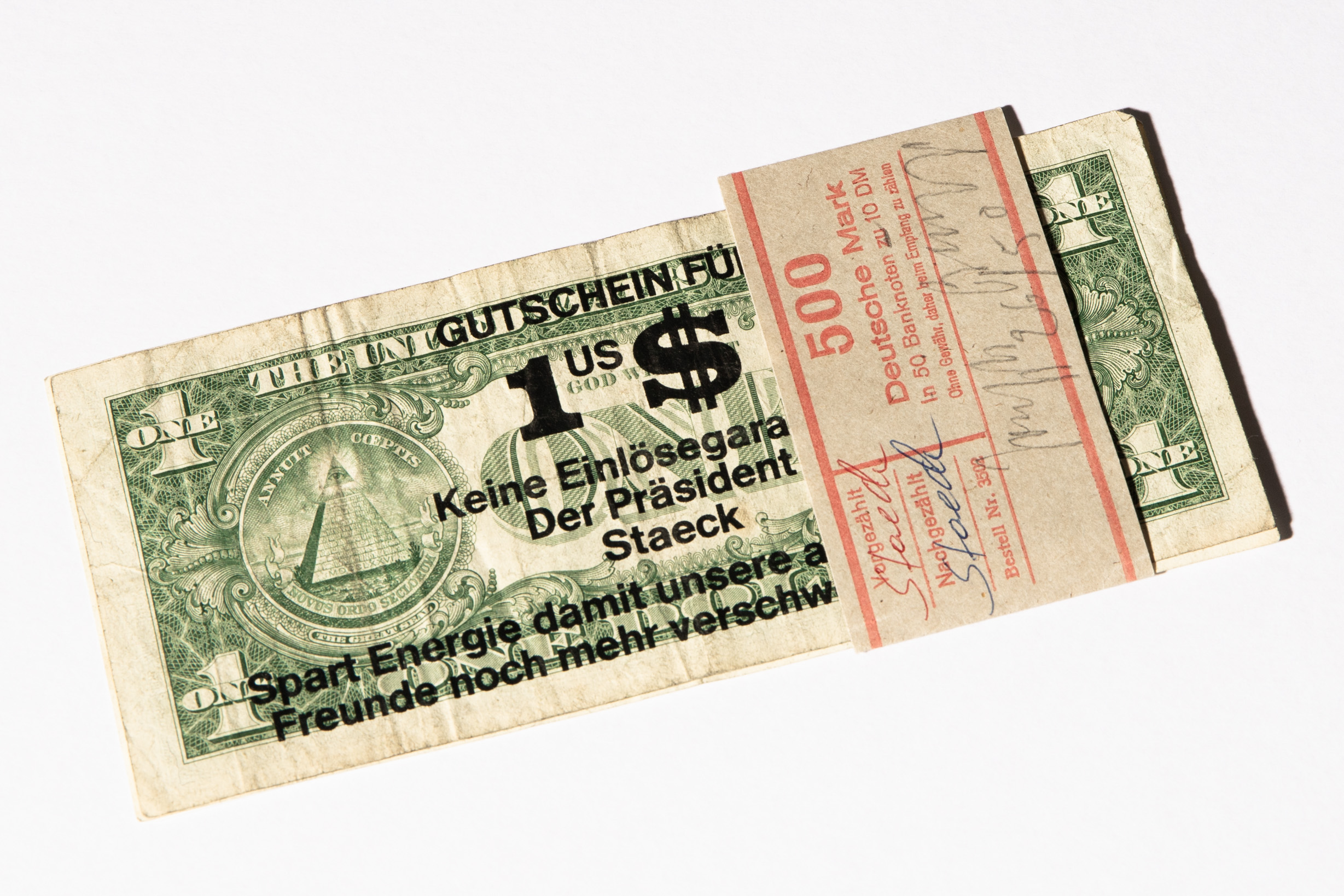 Joseph Beuys*, Dollar notes/ Dollar bills, Ex. 26/50 - Image 4 of 4