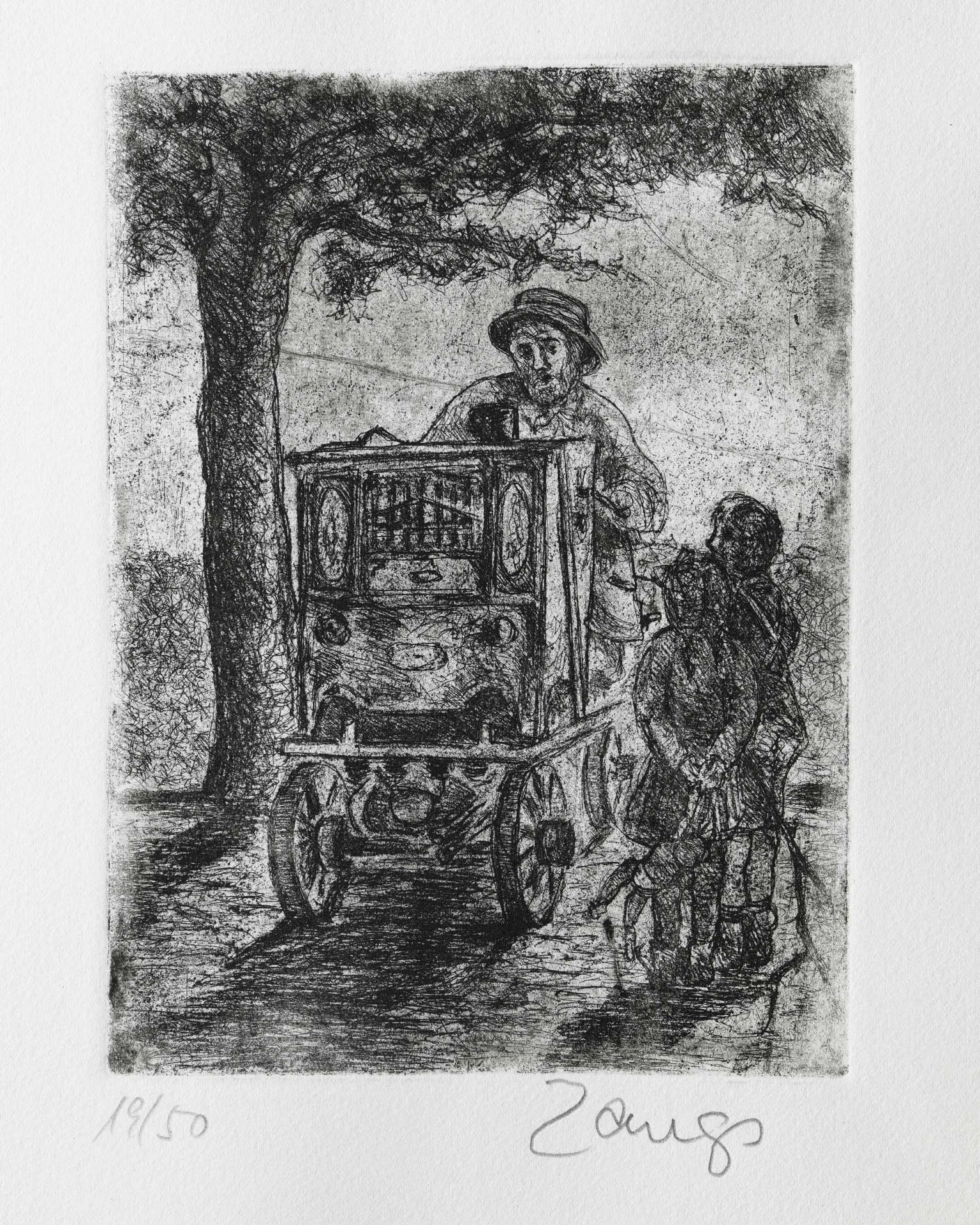 Herbert Zangs*, portfolio with 6 etchings - Image 9 of 20