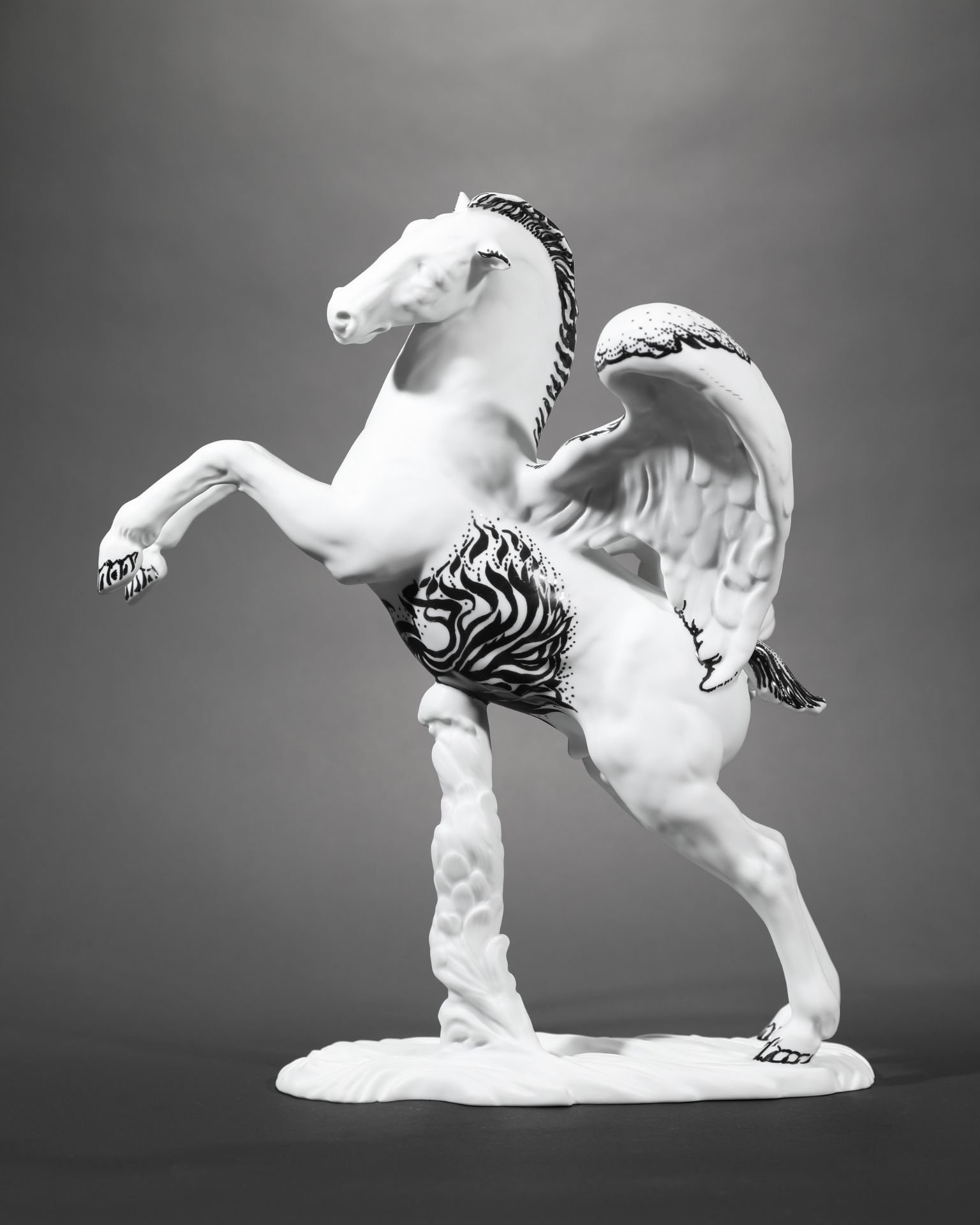 Ernst Fuchs, Rosenthal, Pegasus, porcelain - Image 2 of 7