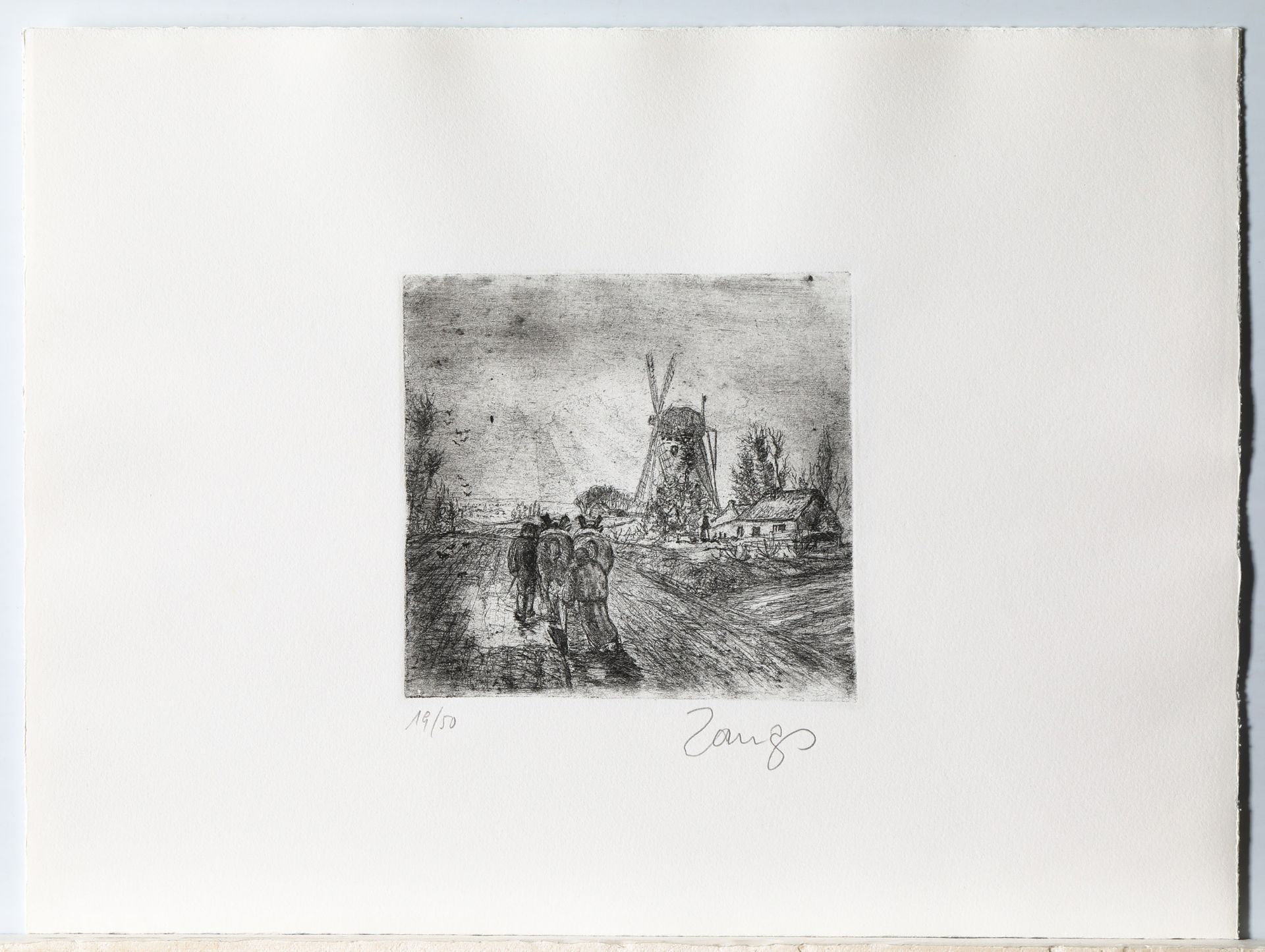 Herbert Zangs*, portfolio with 6 etchings - Image 6 of 20