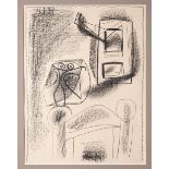 Pablo Picasso*, Hibou au crayon, 1947, handsigniert Picasso