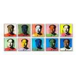 nach Andy Warhol, Mao, Serie von 10 Farblithographien, Sunday B. Morning