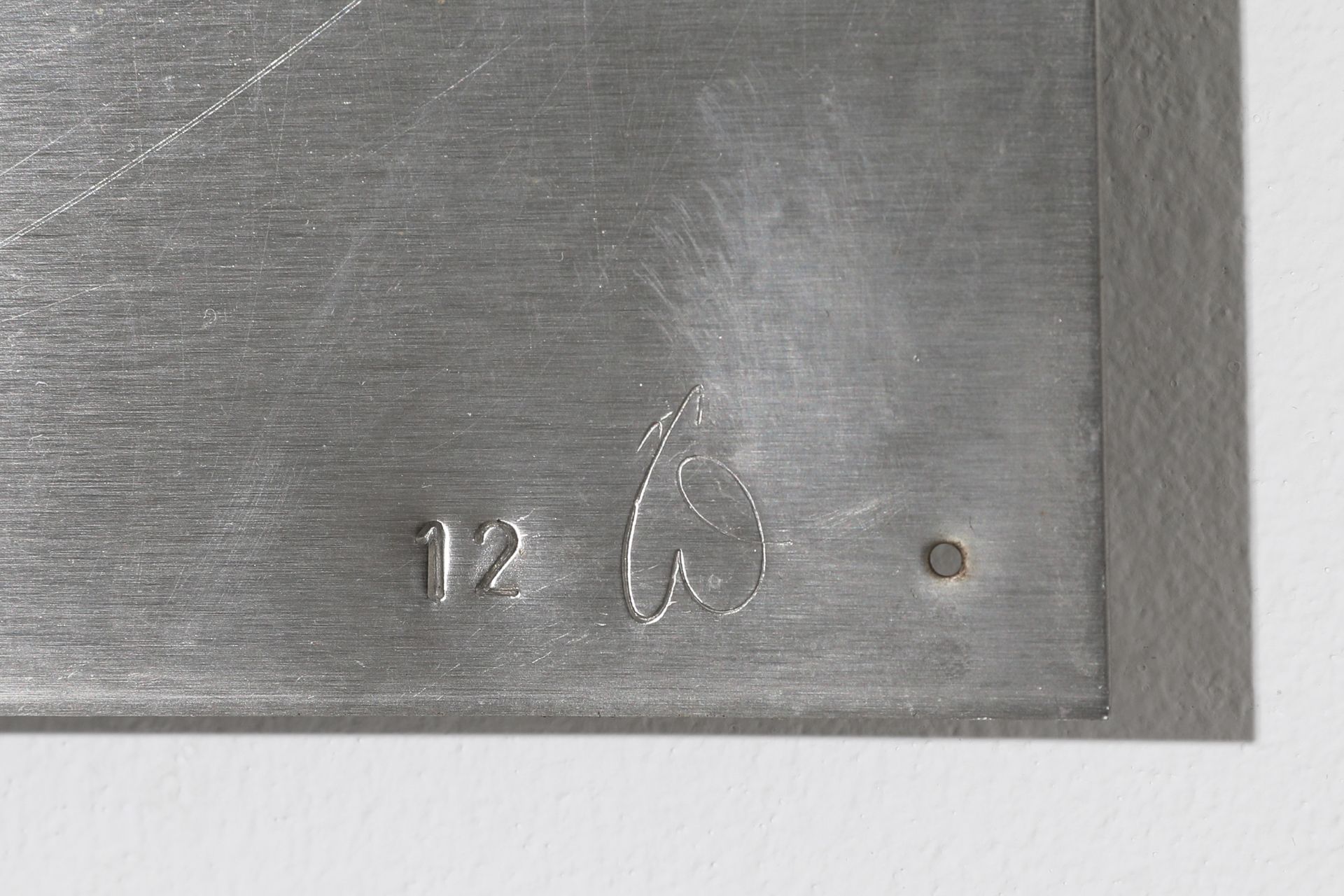 Friederich Werthmann, relief no. 12 from 'Schlangenspur', Remanit steel, 1981 - Image 2 of 3