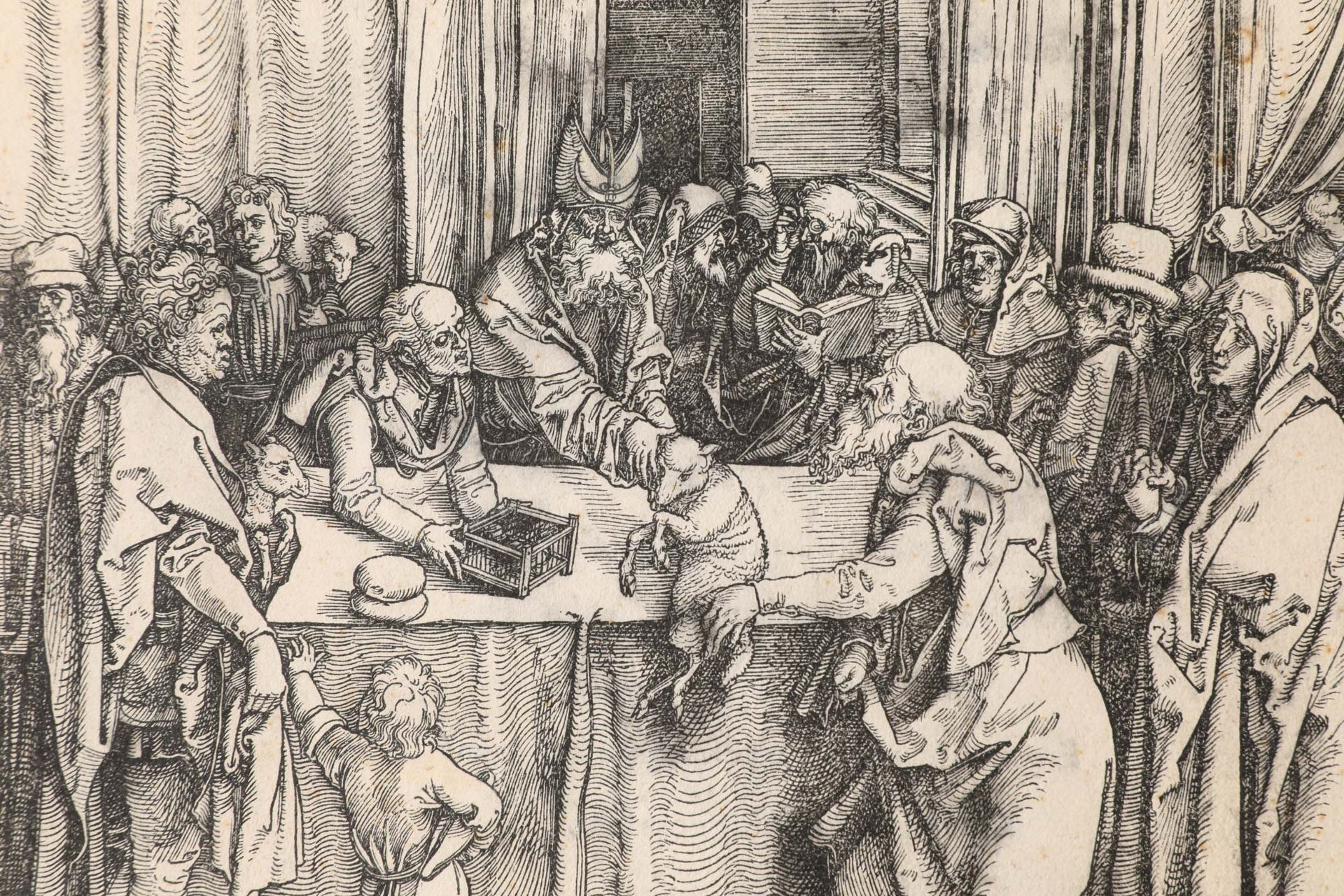 Albrecht Dürer, Joachims Opfer wird zurückgewiesen (aus: Das Marienleben), 1511 - Bild 2 aus 7