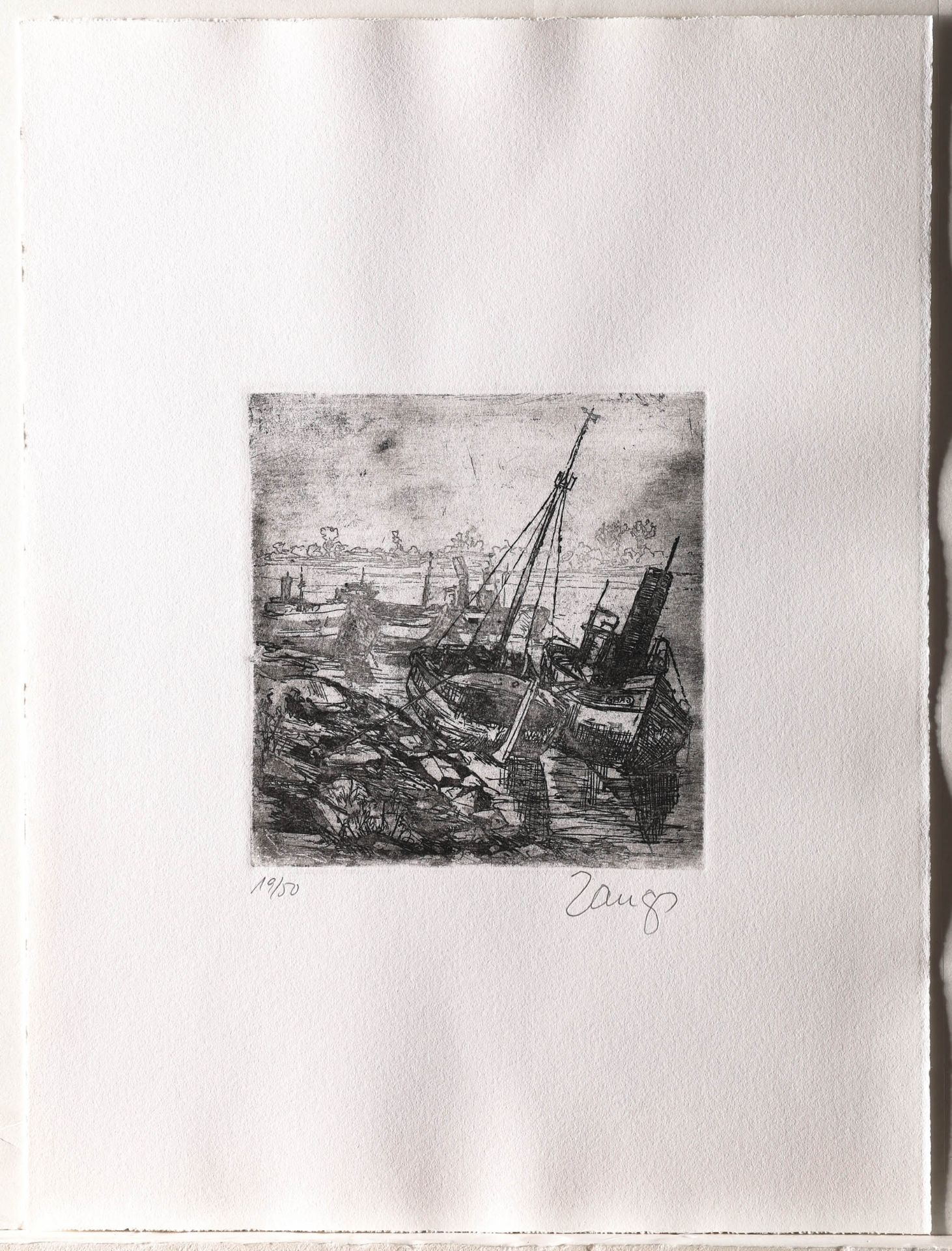 Herbert Zangs*, portfolio with 6 etchings - Image 18 of 20