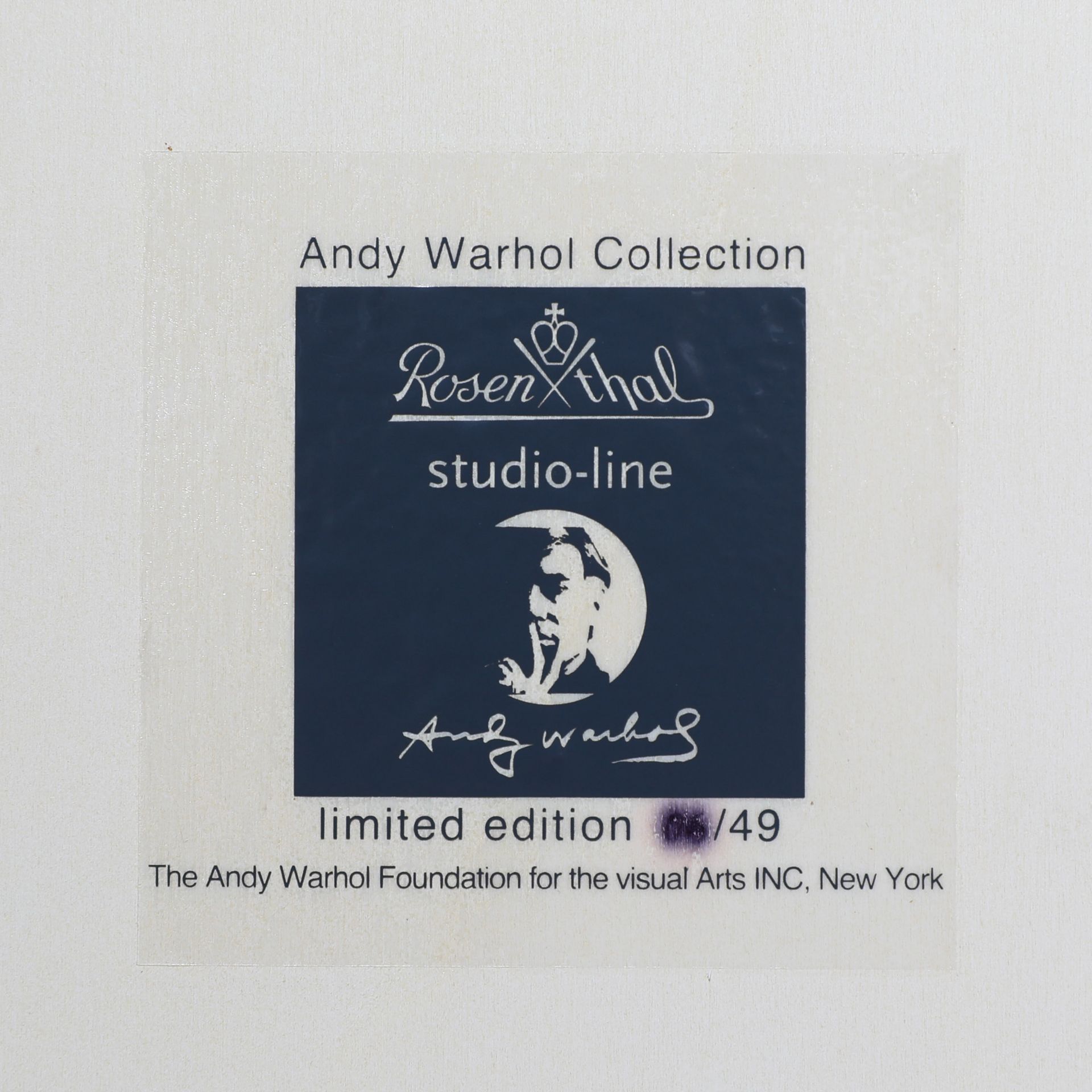 nach Andy Warhol, Rosenthal, Wandplatte Beethoven, 2002, Ex. 06/49 - Bild 6 aus 8