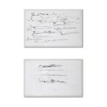 Joseph Beuys*, Urschlitten I/ Urschlitten II, Kaltnadelradierungen