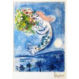 Marc Chagall*, Plakat Nice Soleil Fleurs, 1962, signiert