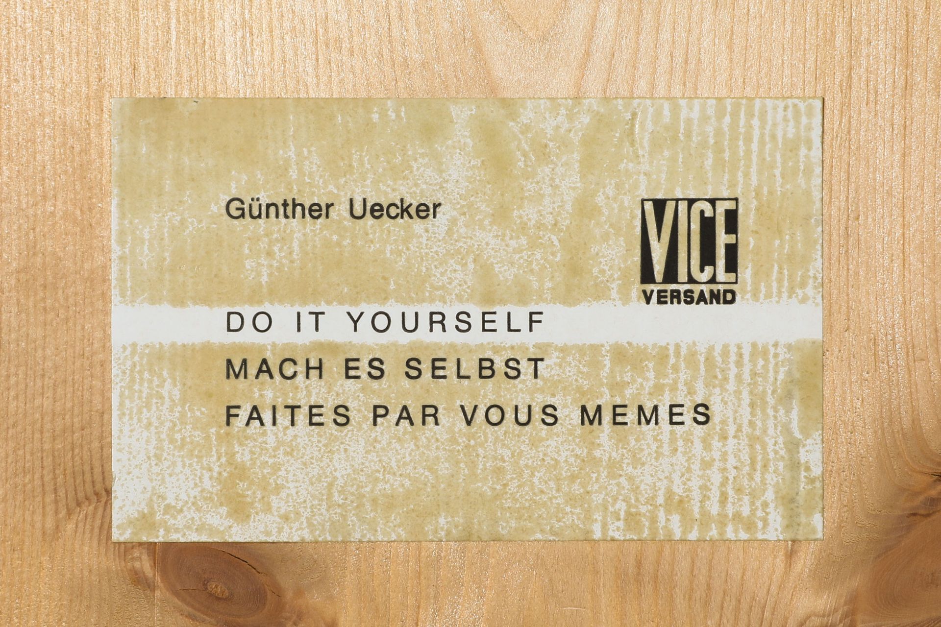 Günther Uecker*, Do it yourself, Multiple, signed, VICE VERLAG - Image 4 of 4