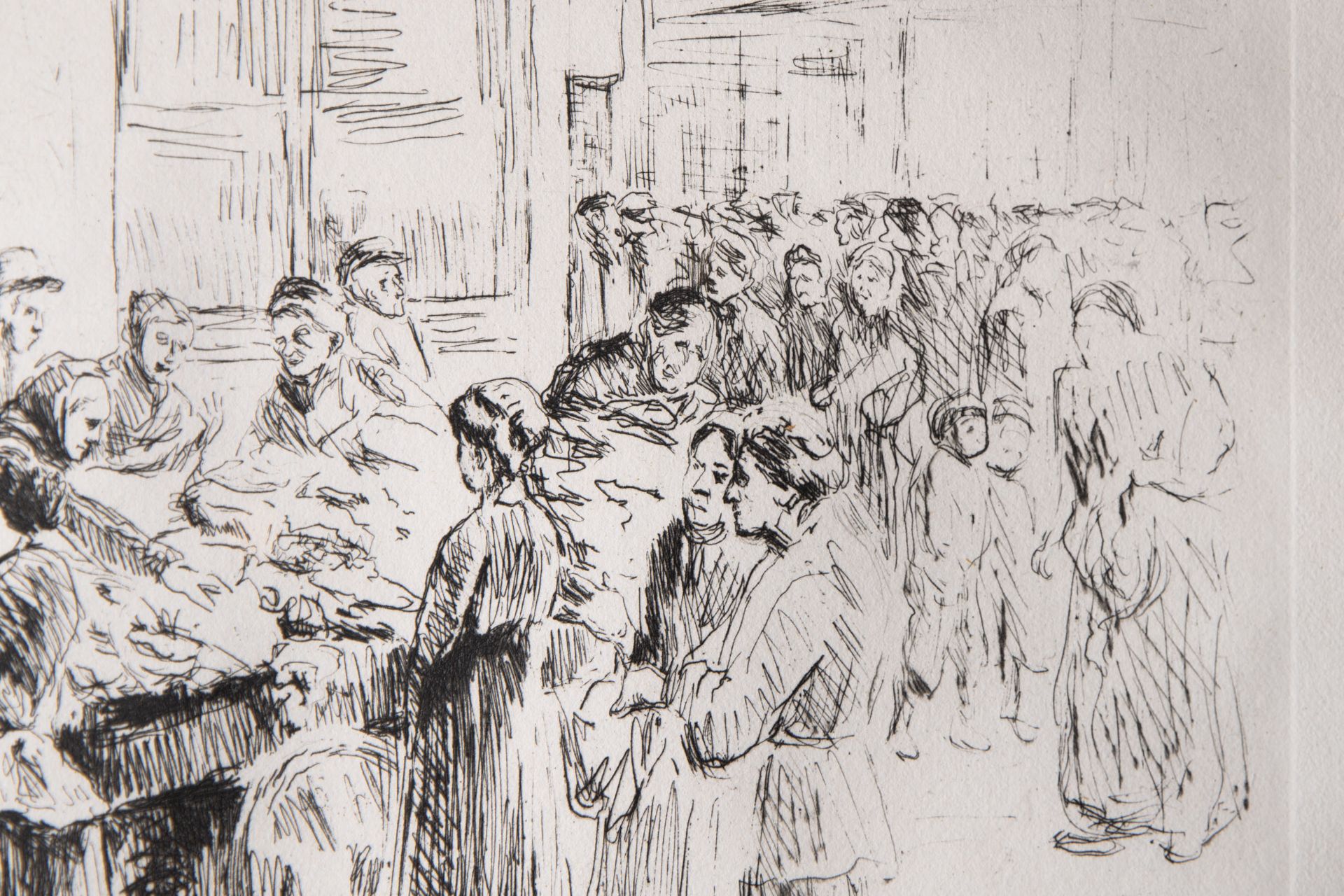 Max Liebermann, hand-signed drypoint etching on laid paper - Image 6 of 6