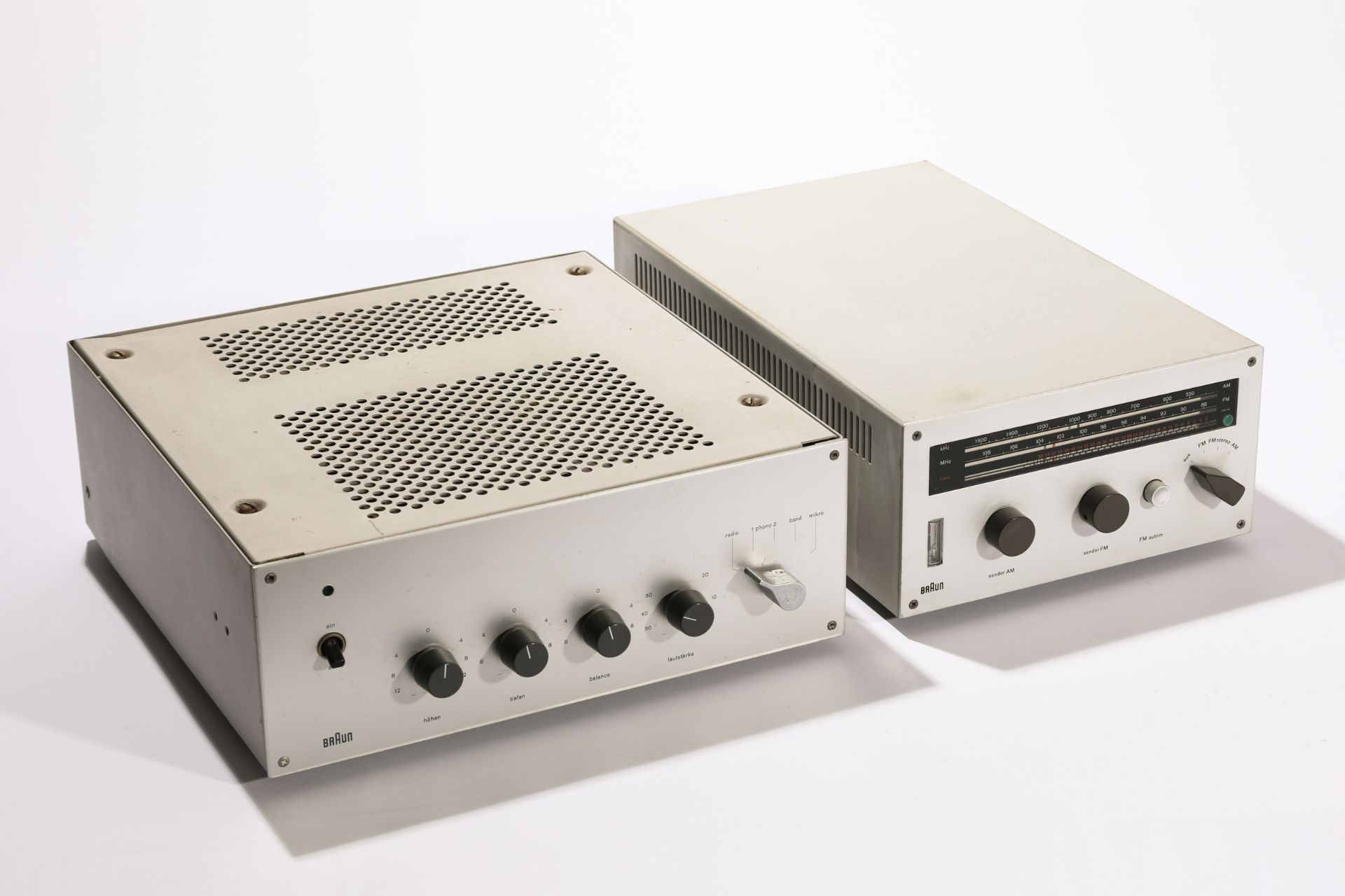 Dieter Rams, Braun, Receiver CE 16 + Amplifier CSV 10