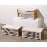 Dieter Rams & Hans Gugelot, Braun, Stereo compact system Atelier 11 + 2 loudspeakers L 11