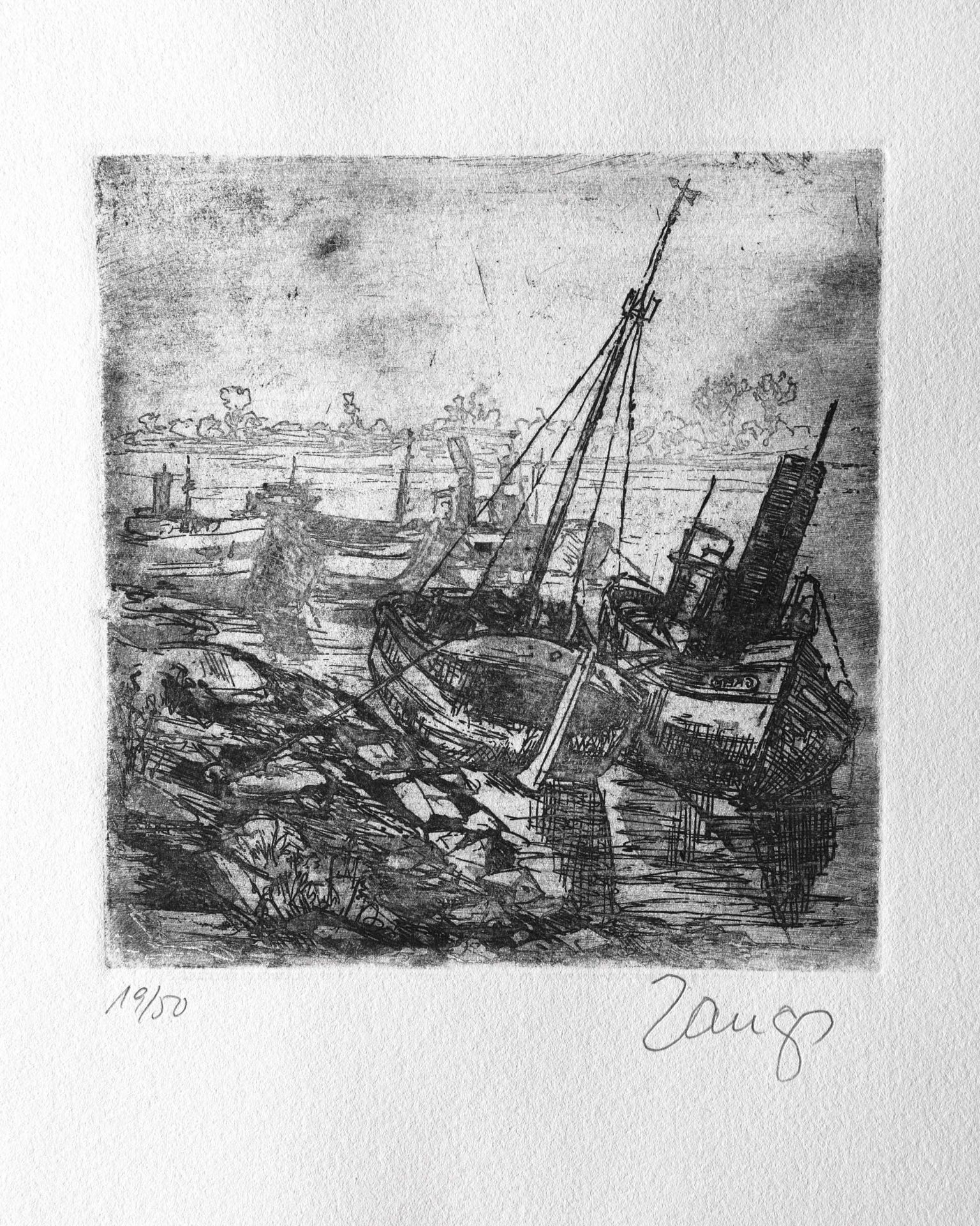 Herbert Zangs*, portfolio with 6 etchings - Image 19 of 20