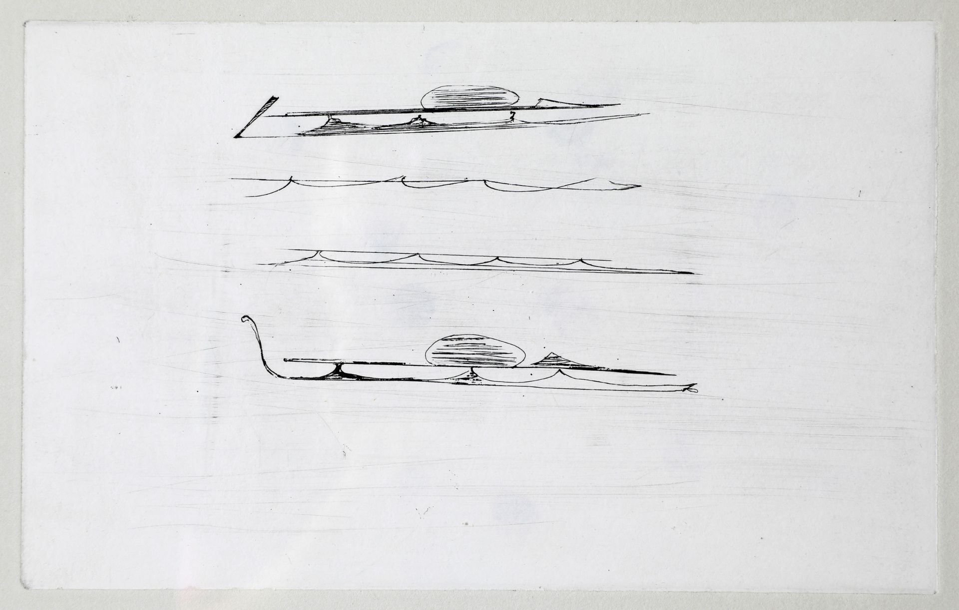 Joseph Beuys*, Urschlitten I/ Urschlitten II, Kaltnadelradierungen - Bild 2 aus 9