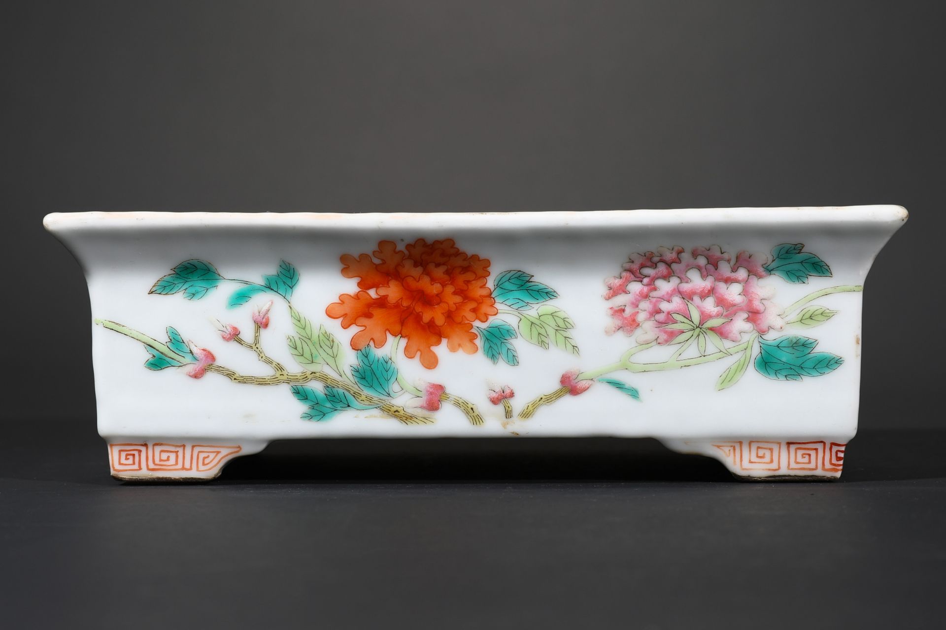 Famille Rose Bonsai Bowl, Qing Dynasty - Image 2 of 6