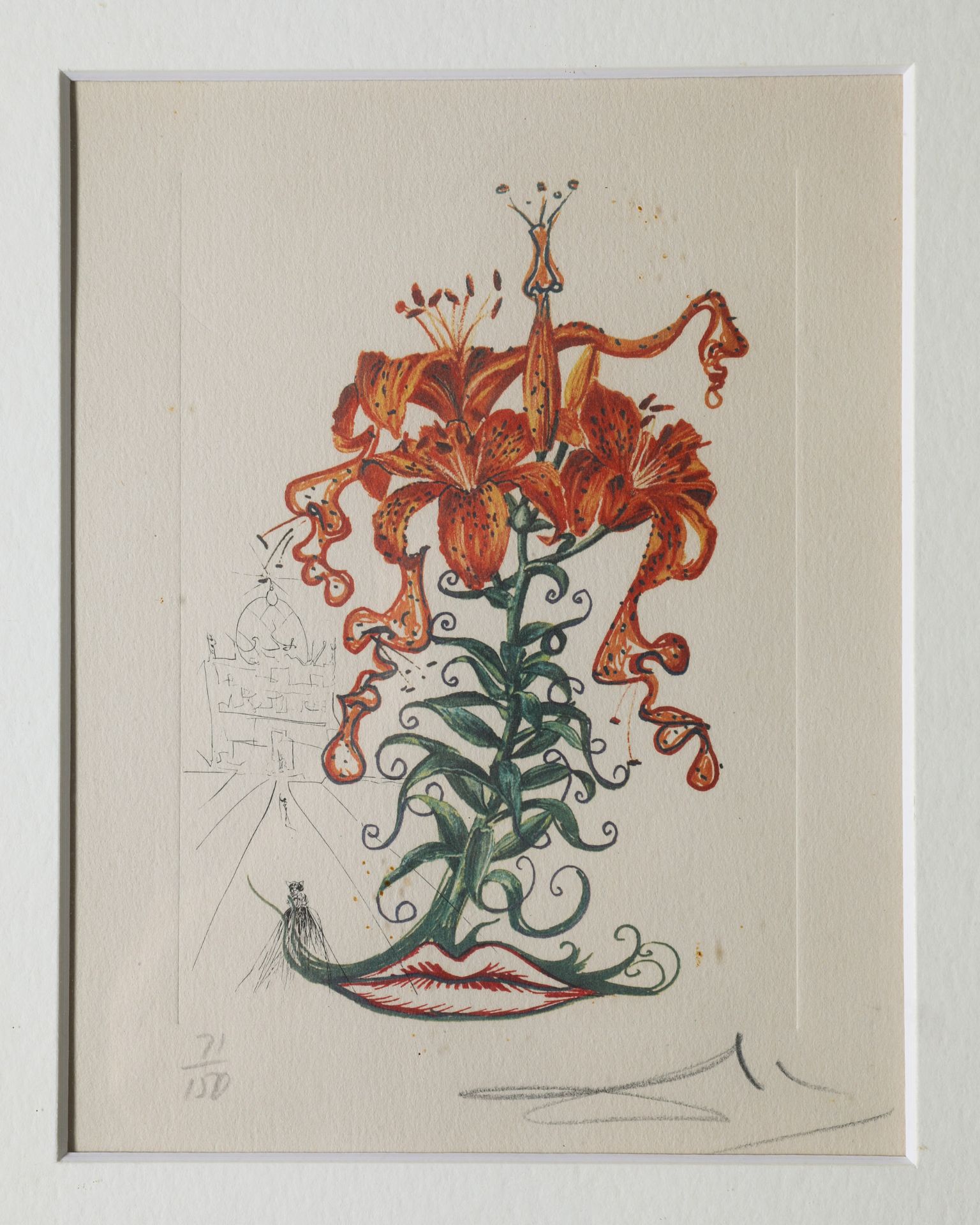 Salvador Dali*, 6 Druckgraphiken Surrealistic Flowers, Ed. 150 - Bild 12 aus 13