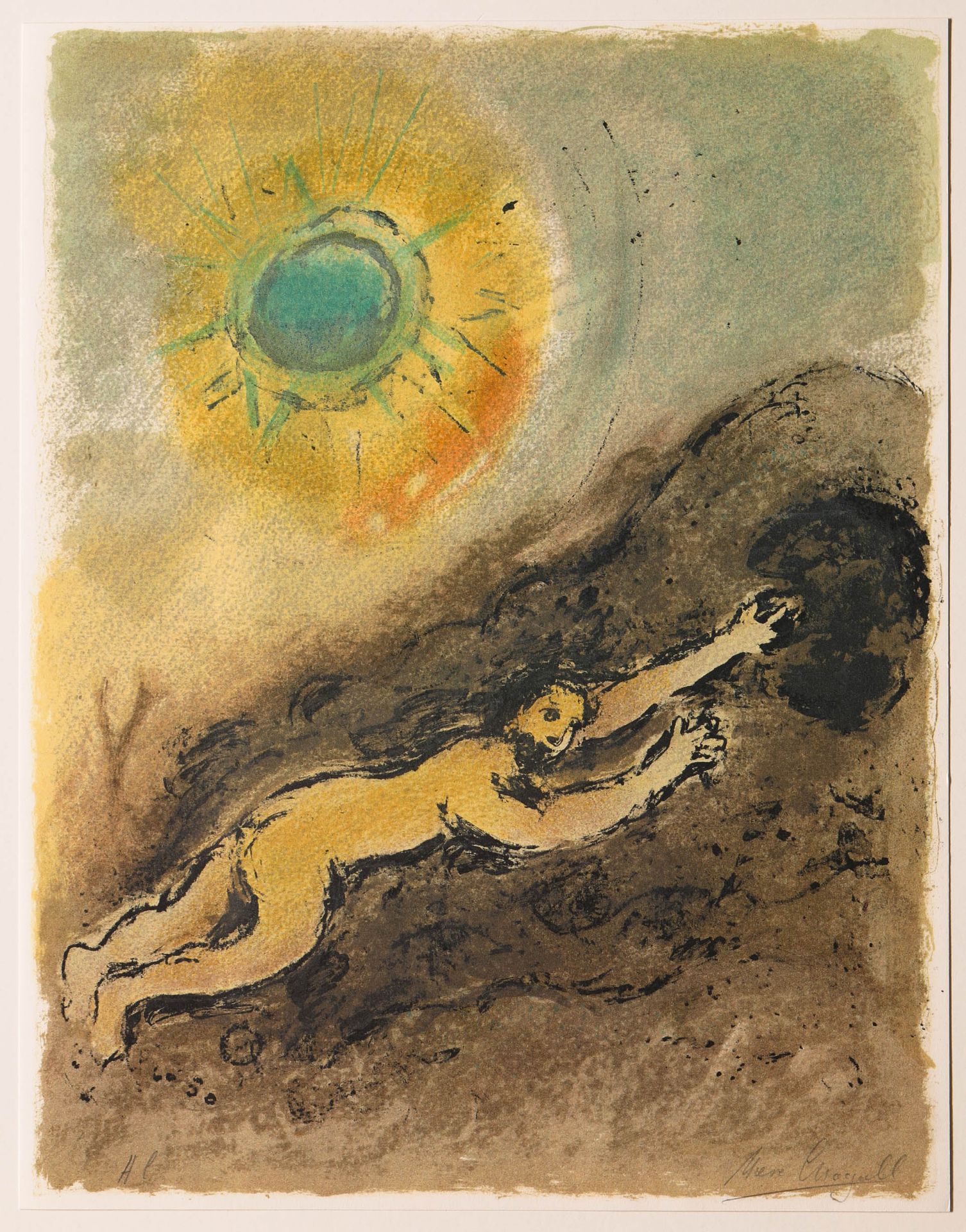 Marc Chagall*, Sisyphus aus L'Odyssée II, signiert, Künstlerexemplar