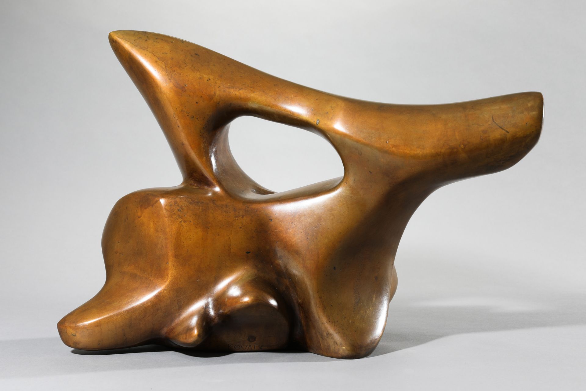 Georg von Kováts, Arche / Ark, bronze, 1977 - Image 2 of 7