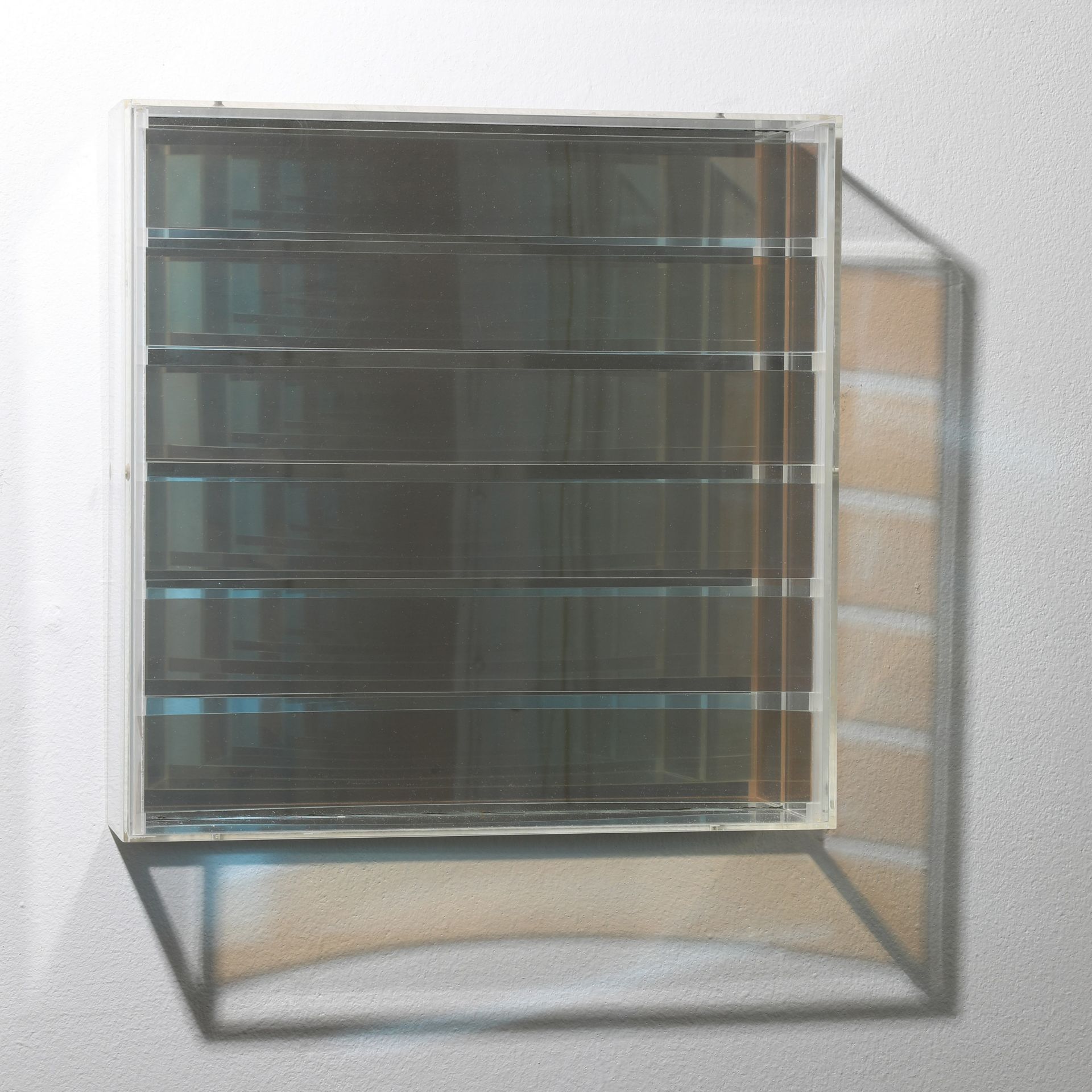 Adolf Luther*, mirror object with 6 concave stripes, 1976 - Image 6 of 8
