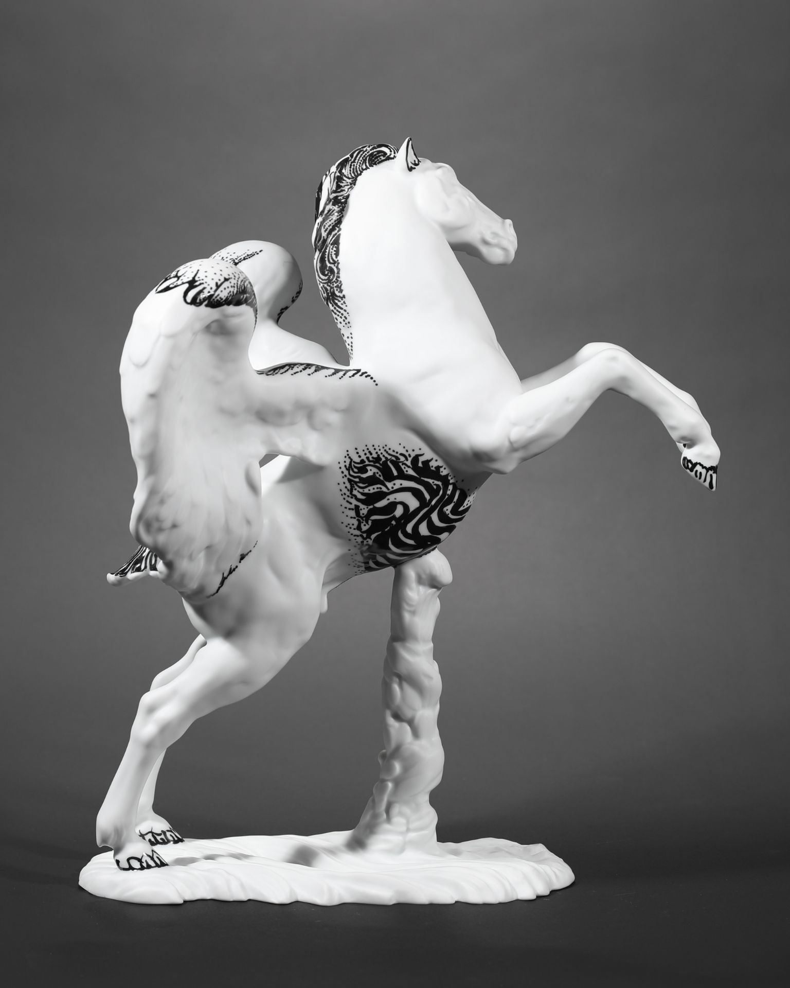Ernst Fuchs, Rosenthal, Pegasus, porcelain - Image 4 of 7