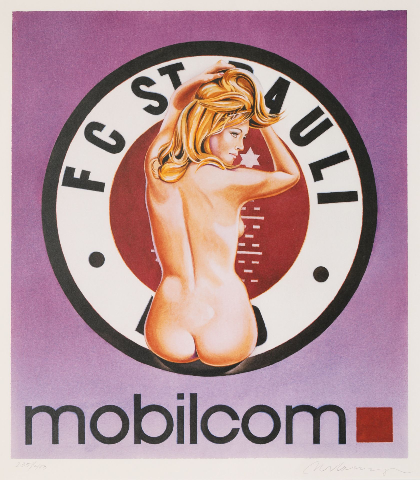 Mel Ramos, Mobilcom/ F.C. St. Pauli, violett