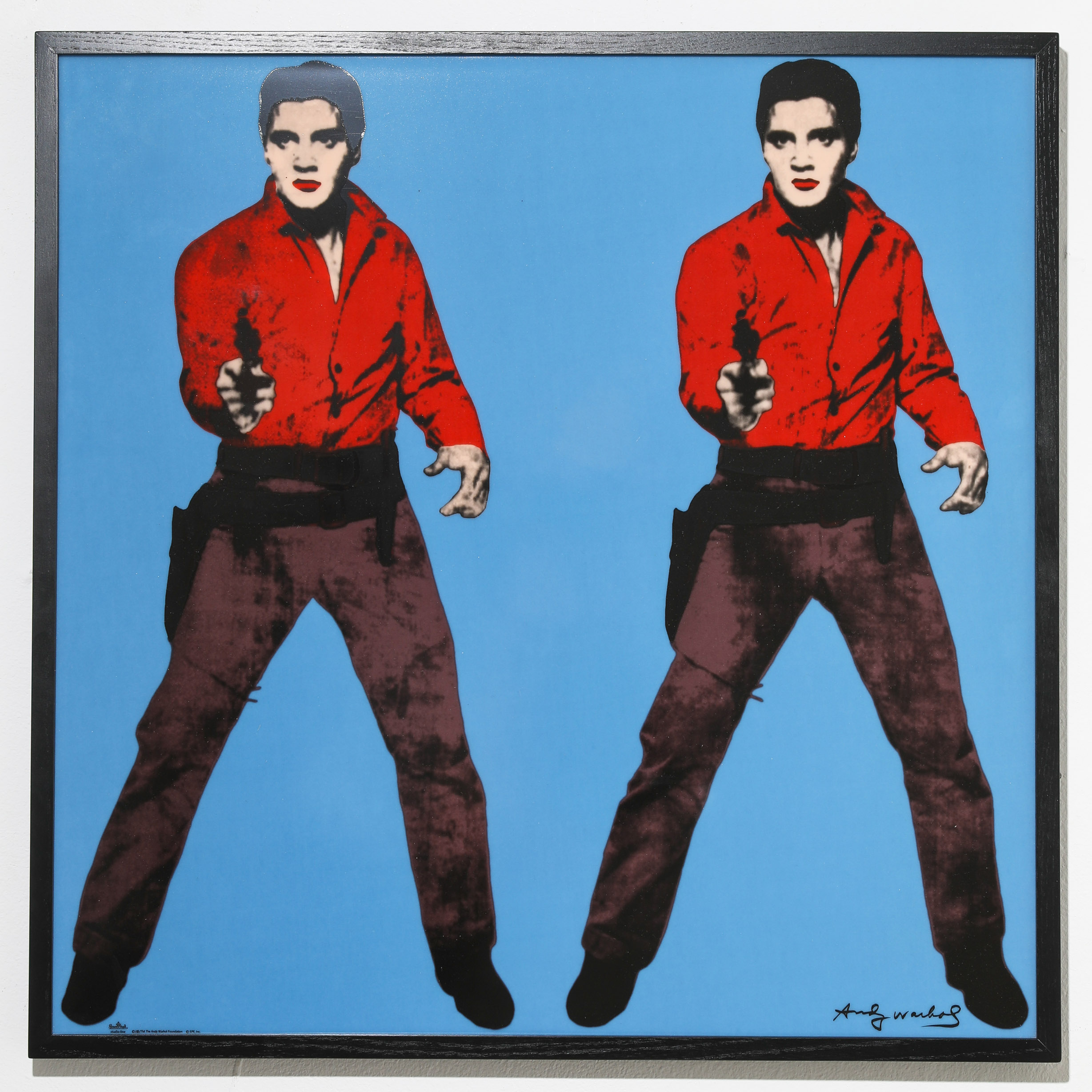 after Andy Warhol, Rosenthal, Elvis standing (blue), edition of 49 - Image 2 of 7