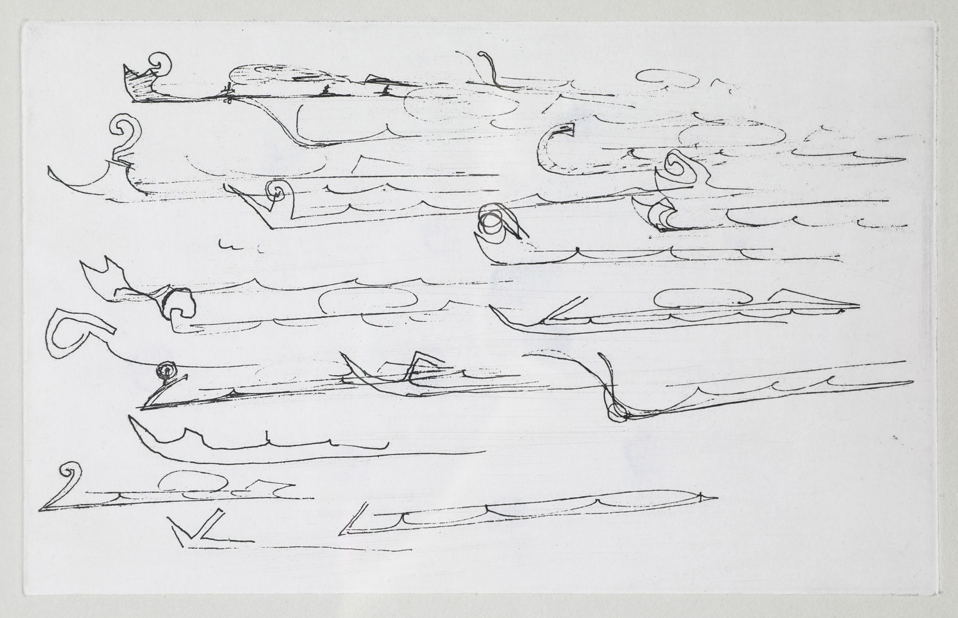 Joseph Beuys*, Urschlitten I/ Urschlitten II, Kaltnadelradierungen - Bild 6 aus 9