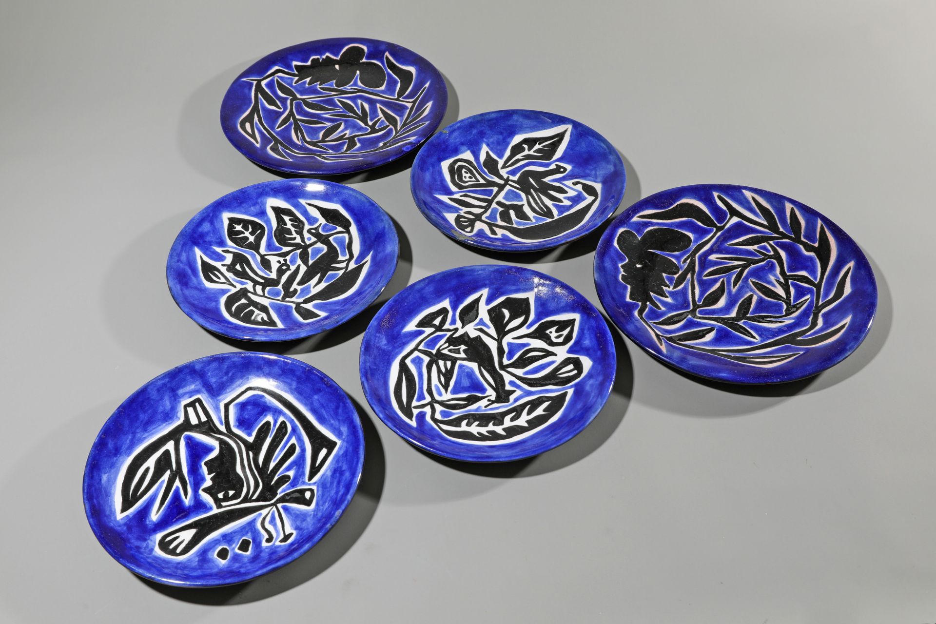 Jean Lurçat, 6 Artist Plates, ceramics
