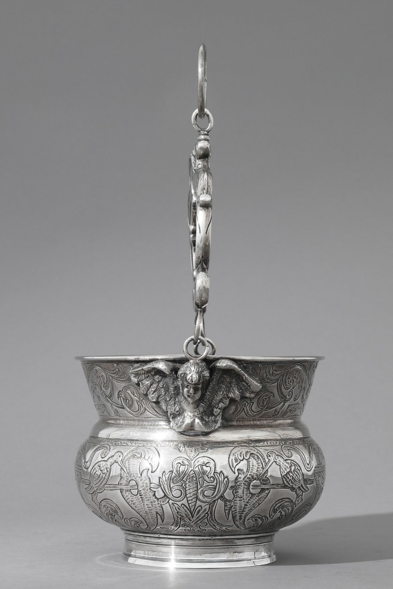 Weihrauchkessel, Silber, vermutlich Italien, ca. 1680-1730 - Bild 2 aus 5