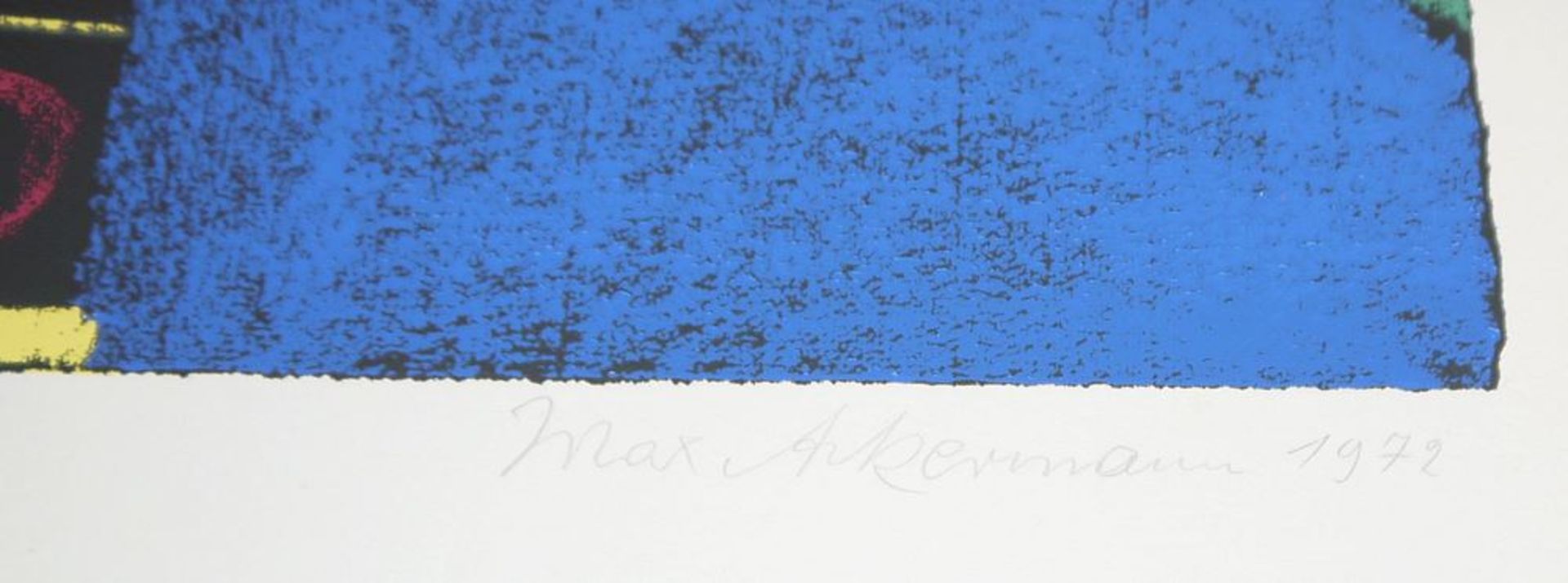 Max Ackermann, "Farbturm", signierte Farbserigraphie von 1972 - Bild 2 aus 2