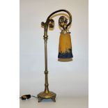 Tischlampe des Jugendstils, Muller Frères, Luneville um 1900/10