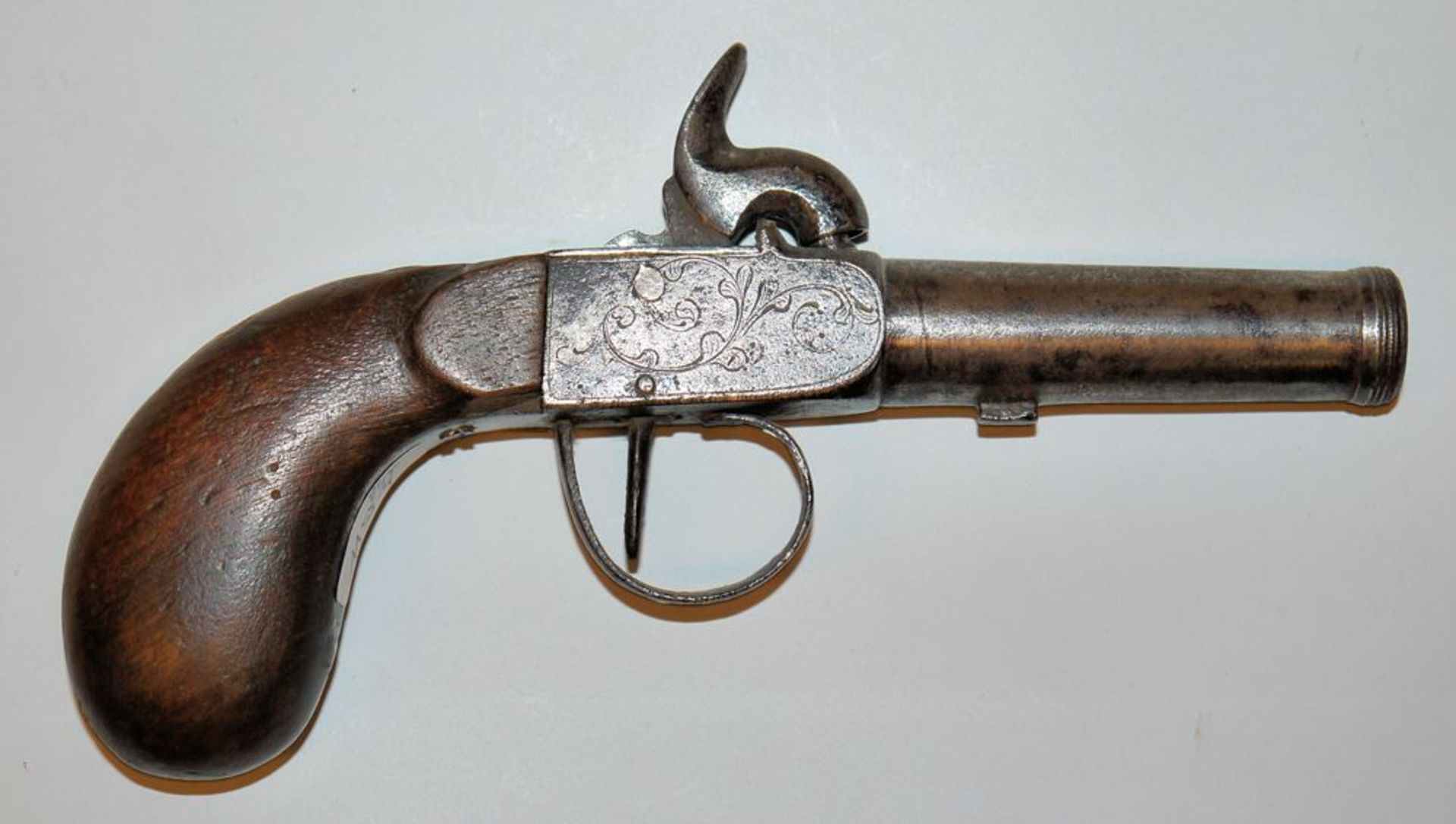 Pocket pistol with percussion lock, mid 19th century - Image 2 of 2