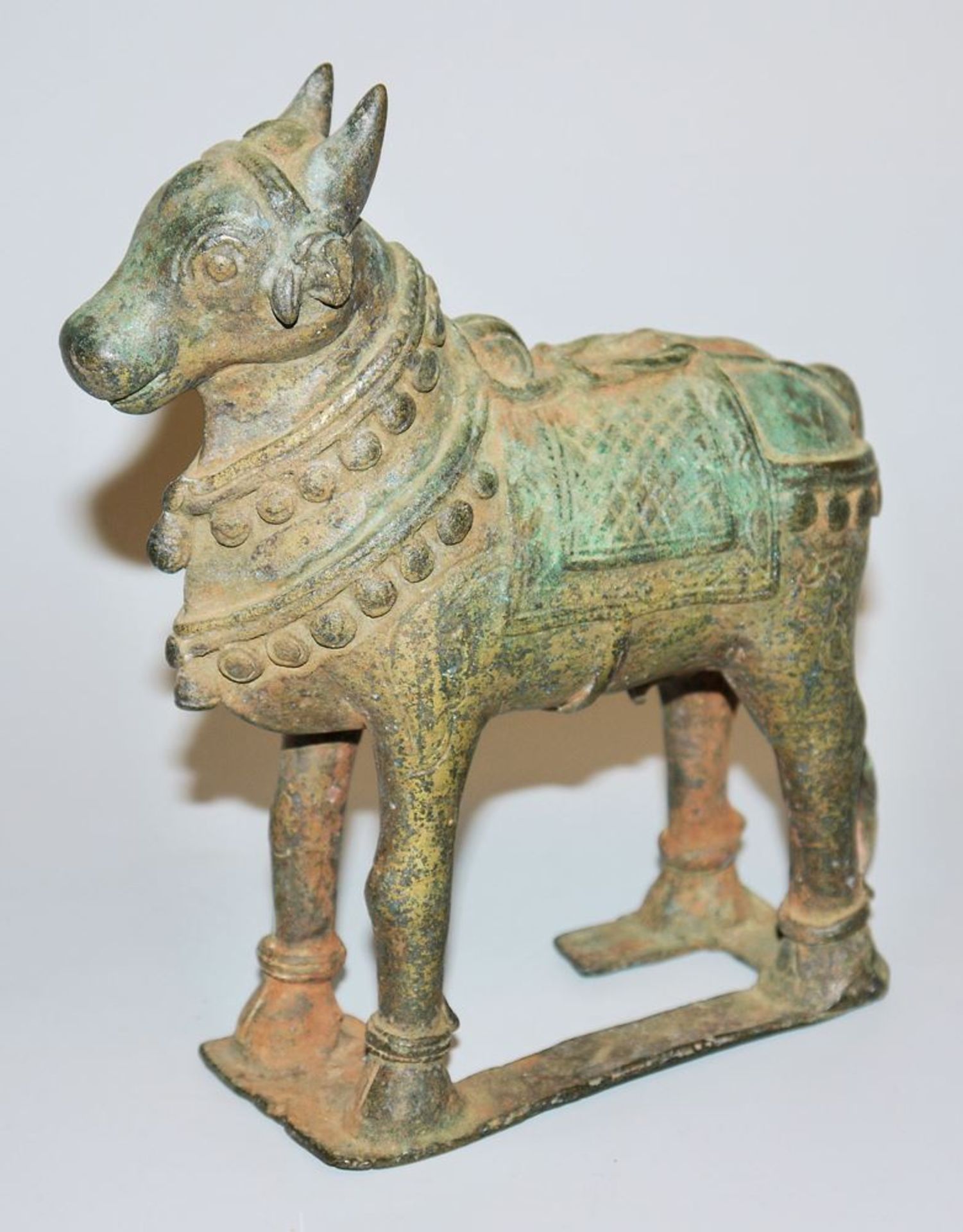 The bull Nandi, bronze sculpture from Tamil Nadu, South India, probably 18th century or earlier