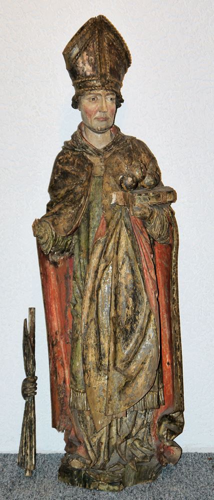 St. Nicholas, wooden sculpture, 18th/19th century