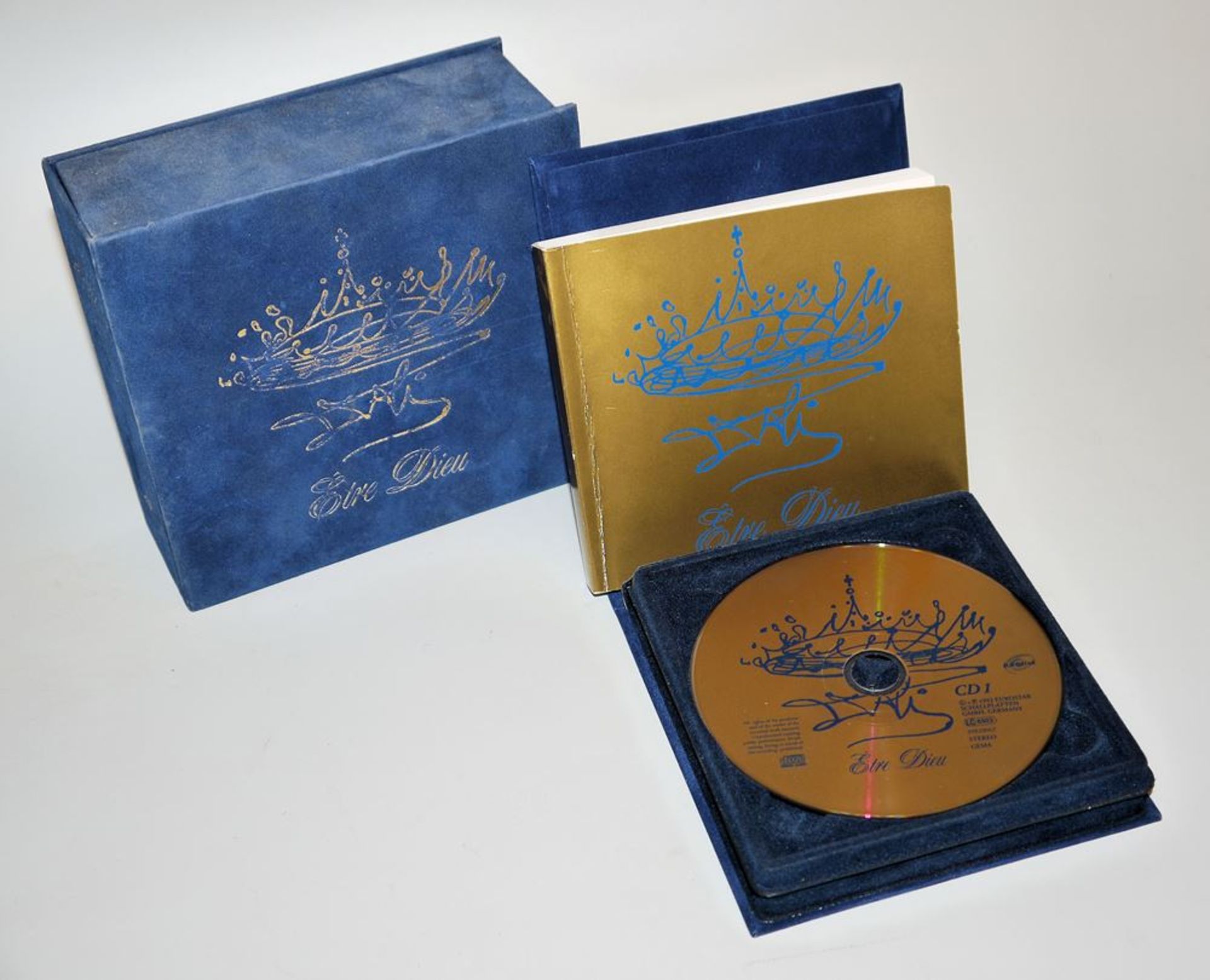Salvador Dalí, "Être Dieu", Boxset with 3 CDs and book from 1992